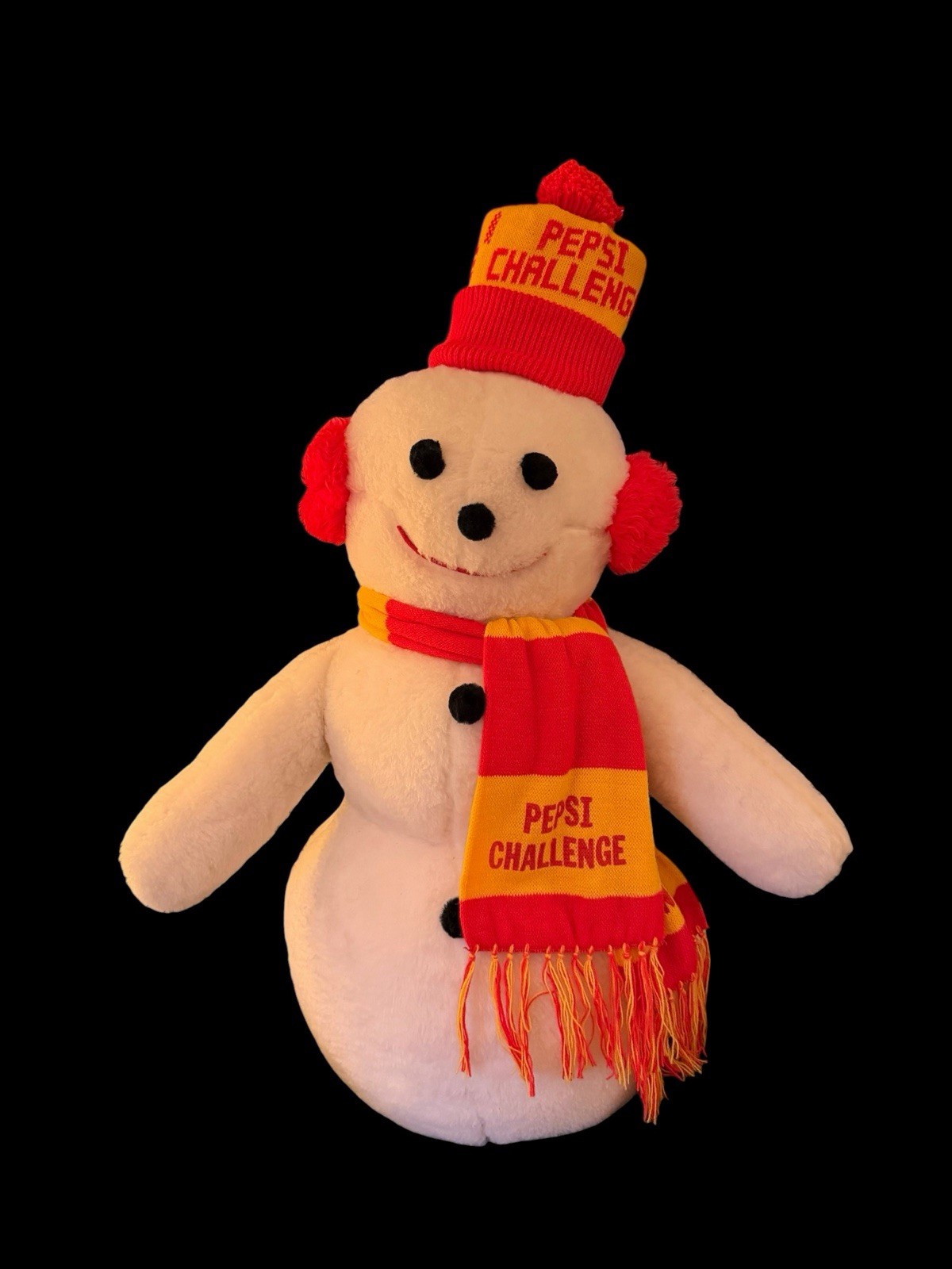 Vintage 1979 Pepsi Challenge Christmas Snowman Store Display Plush 36” NEAR MINT