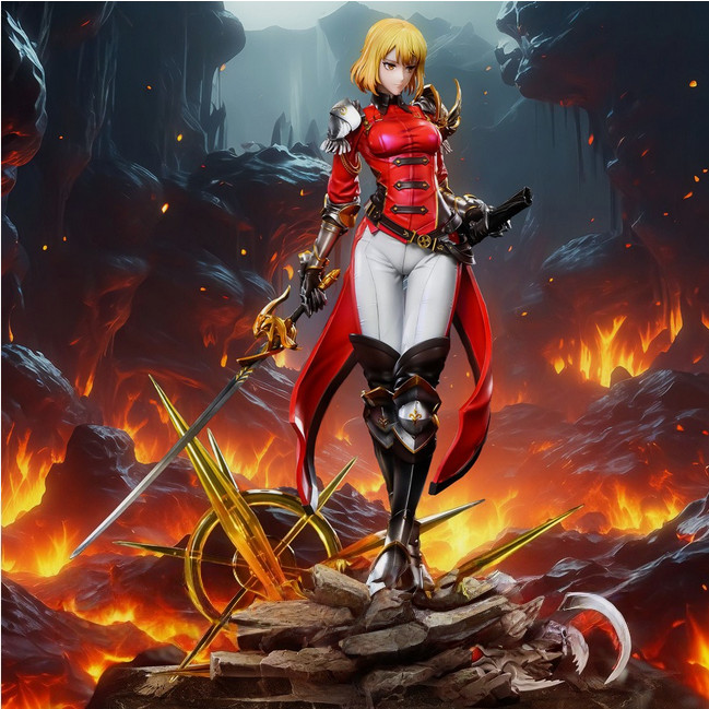 MG Studio Solo Leveling Cha Hae-In Model PU 1/6 Scale in stock H33cm Painted MG Studio Solo Leveling Cha Hae-In Model PU 1/6 Scale in stock H33cm Painted