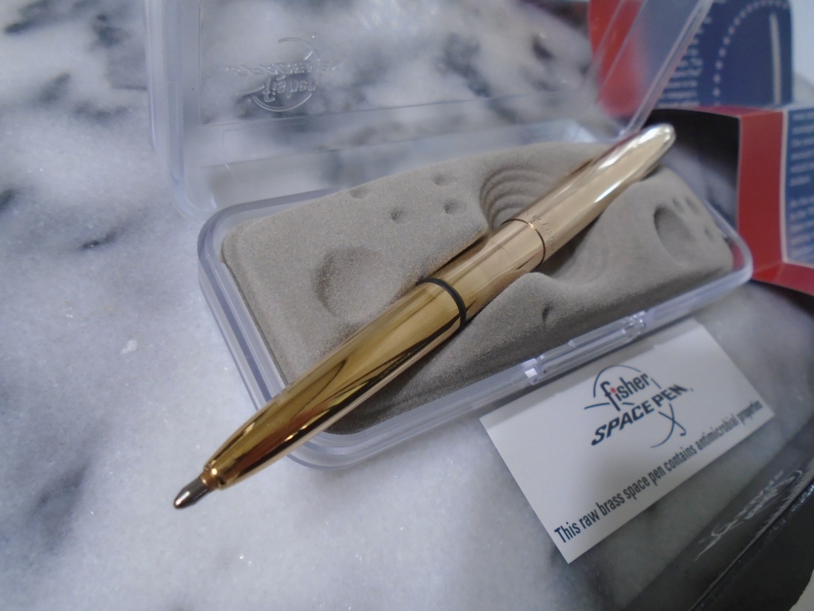 Fisher Bullet Space Pen Raw Brass 400/RAW Pressurized Ink Made In USA New Fisher Bullet Space Pen Raw Brass 400/RAW Pressurized Ink Made In USA New