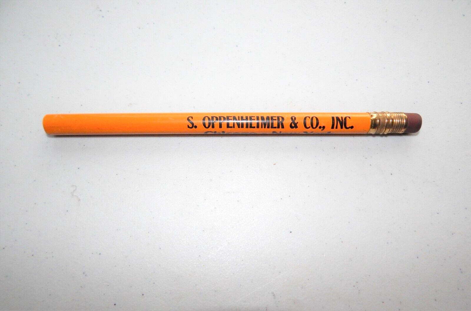 Vintage NOS Fat Advertising Pencil Oppenheimer & Co New York Chicago Vintage NOS Fat Advertising Pencil Oppenheimer & Co New York Chicago