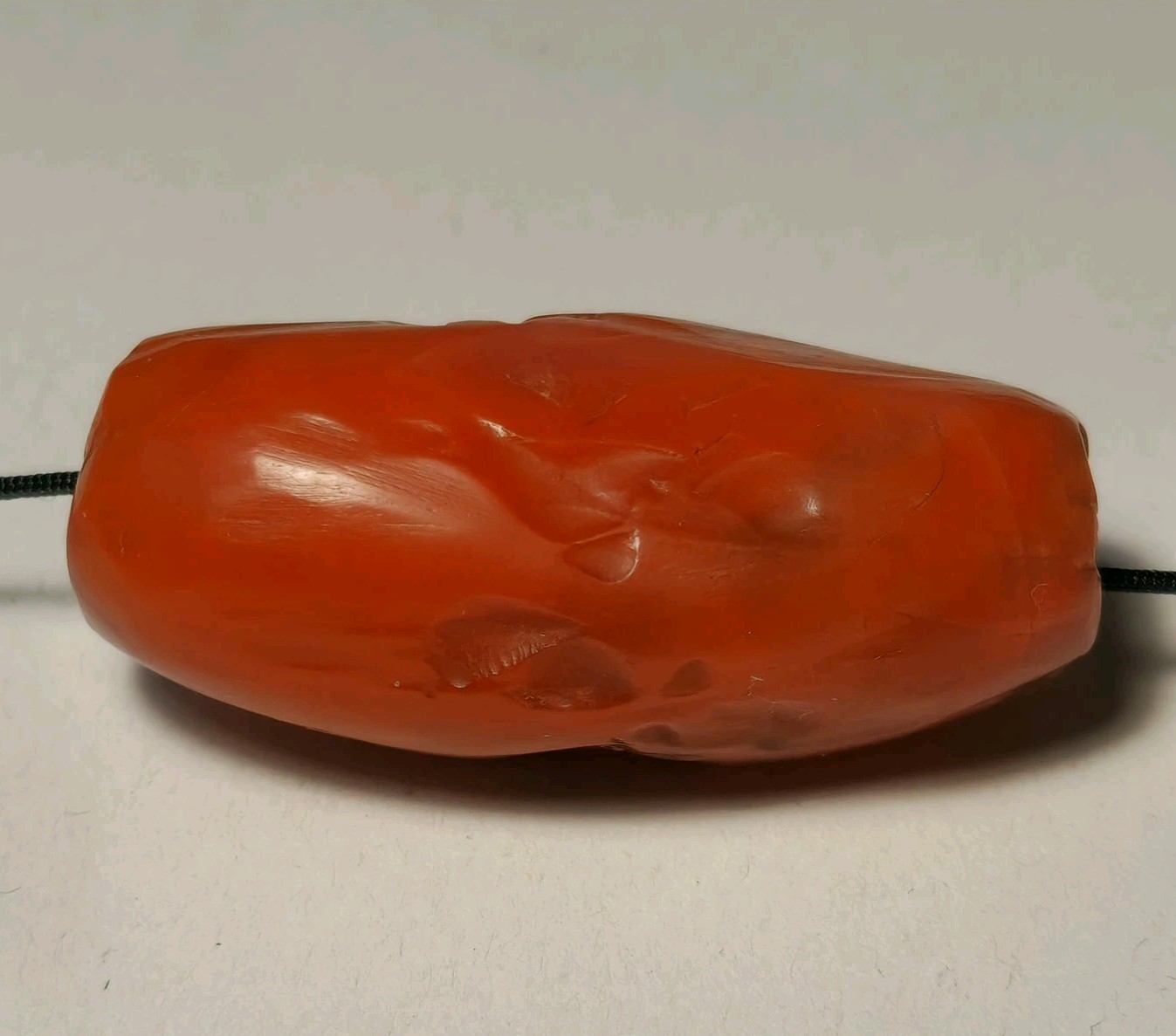 41.2mm ANCIENT LARGE INDO TIBETAN PEMA RAKA CARNELIAN HEIRLOOM BEAD (20 gr) 41.2mm ANCIENT LARGE INDO TIBETAN PEMA RAKA CARNELIAN HEIRLOOM BEAD (20 gr)