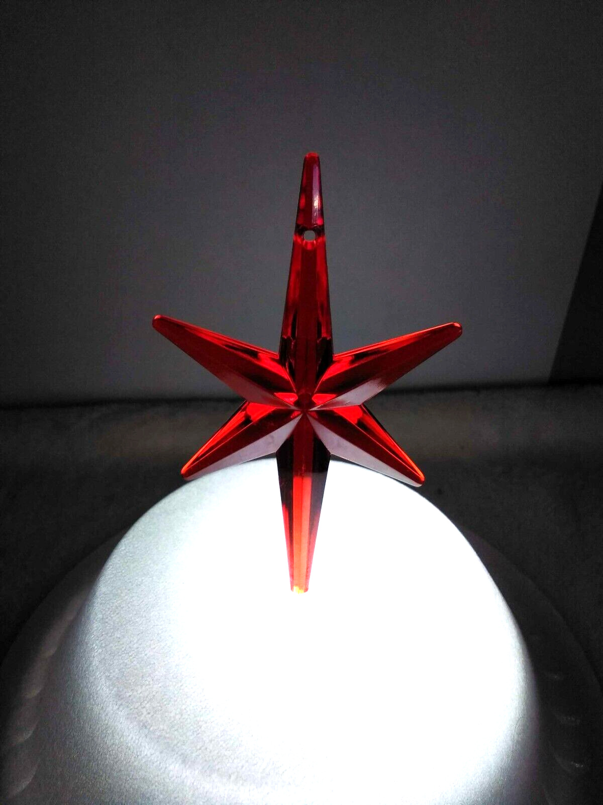 Large Red Pentagram Star for Ceramic Christmas Trees.