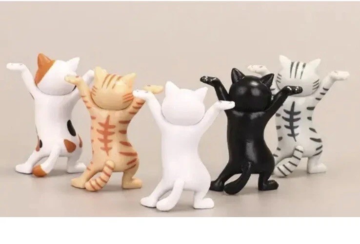 Adorable Miniature Dancing Kittens Cats Figurines Set 5 PACK #26