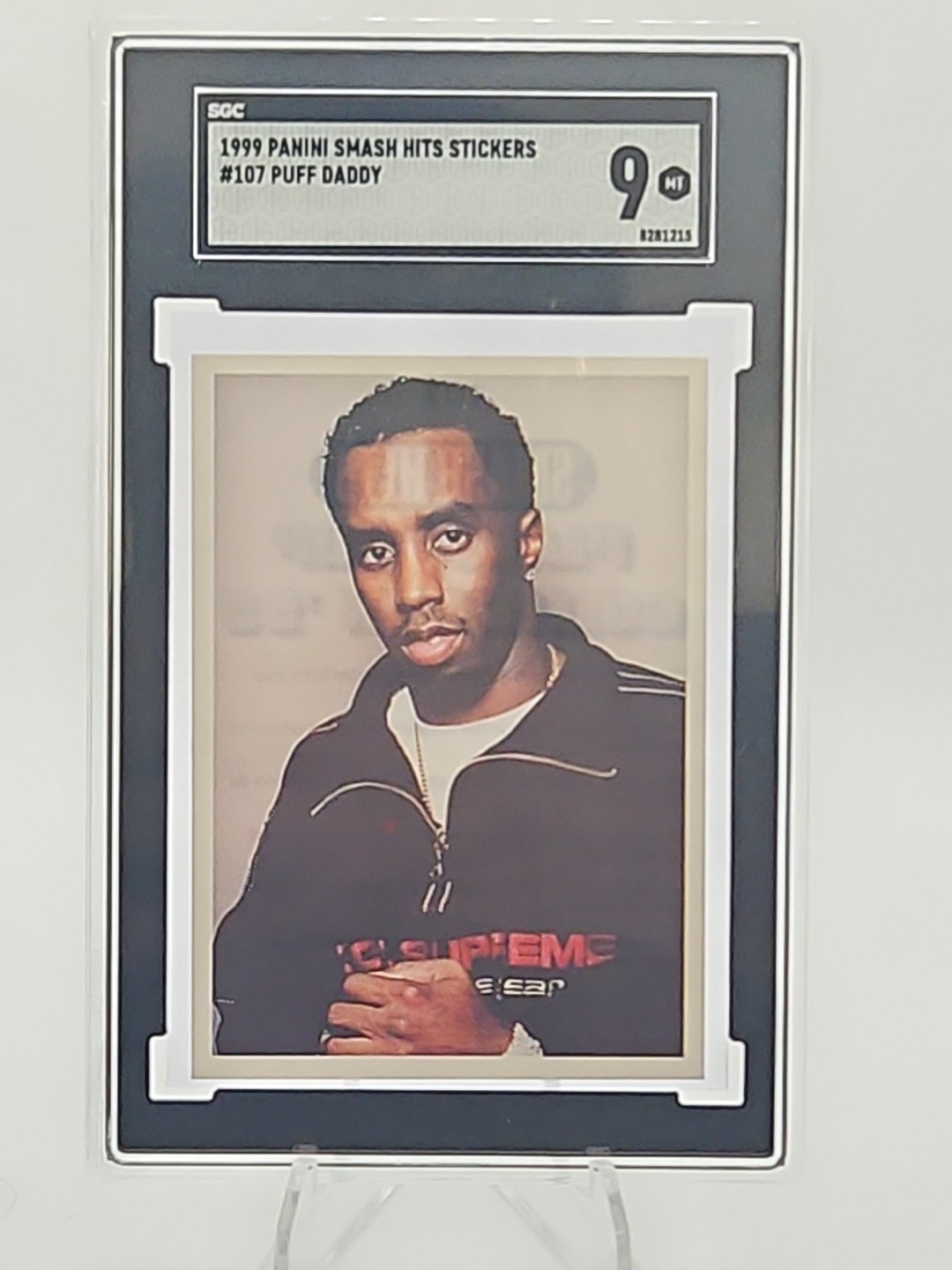 1999 Panini Smash Hits Stickers #107 Puff Daddy Rookie SGC 9, Pop 3 None Higher 1999 Panini Smash Hits Stickers #107 Puff Daddy Rookie SGC 9, Pop 3 None Higher