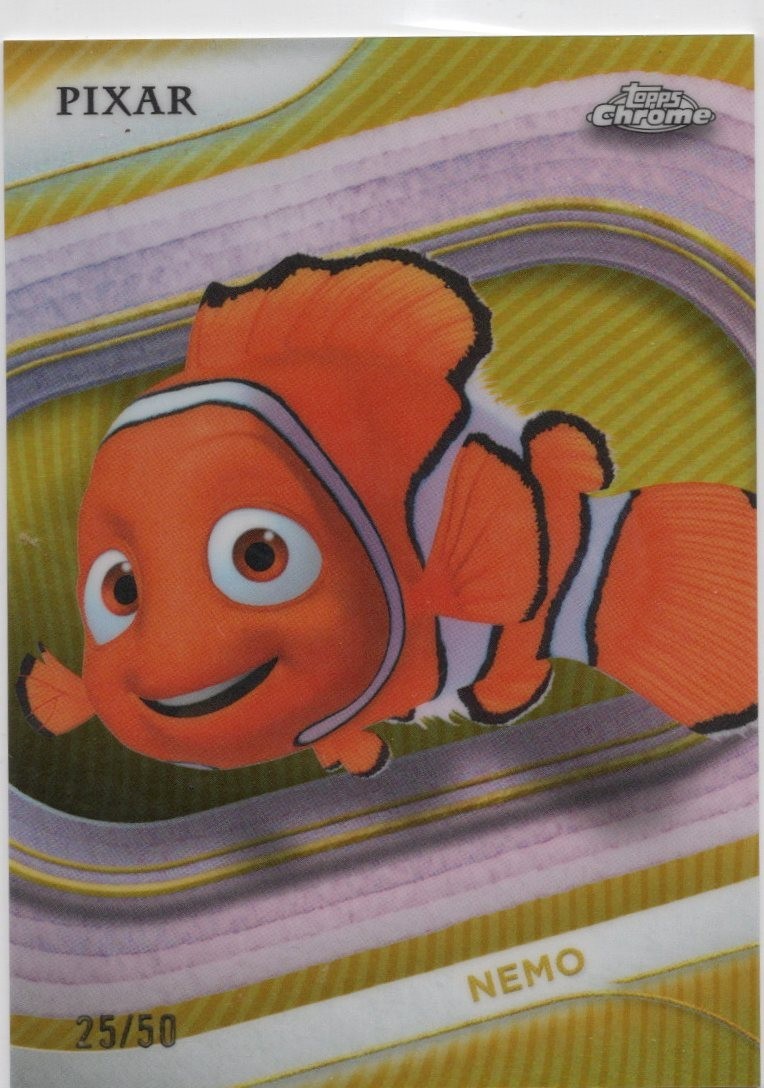 2025 Topps Chrome Disney Nemo Gold Refractor #/50 2025 Topps Chrome Disney Nemo Gold Refractor #/50