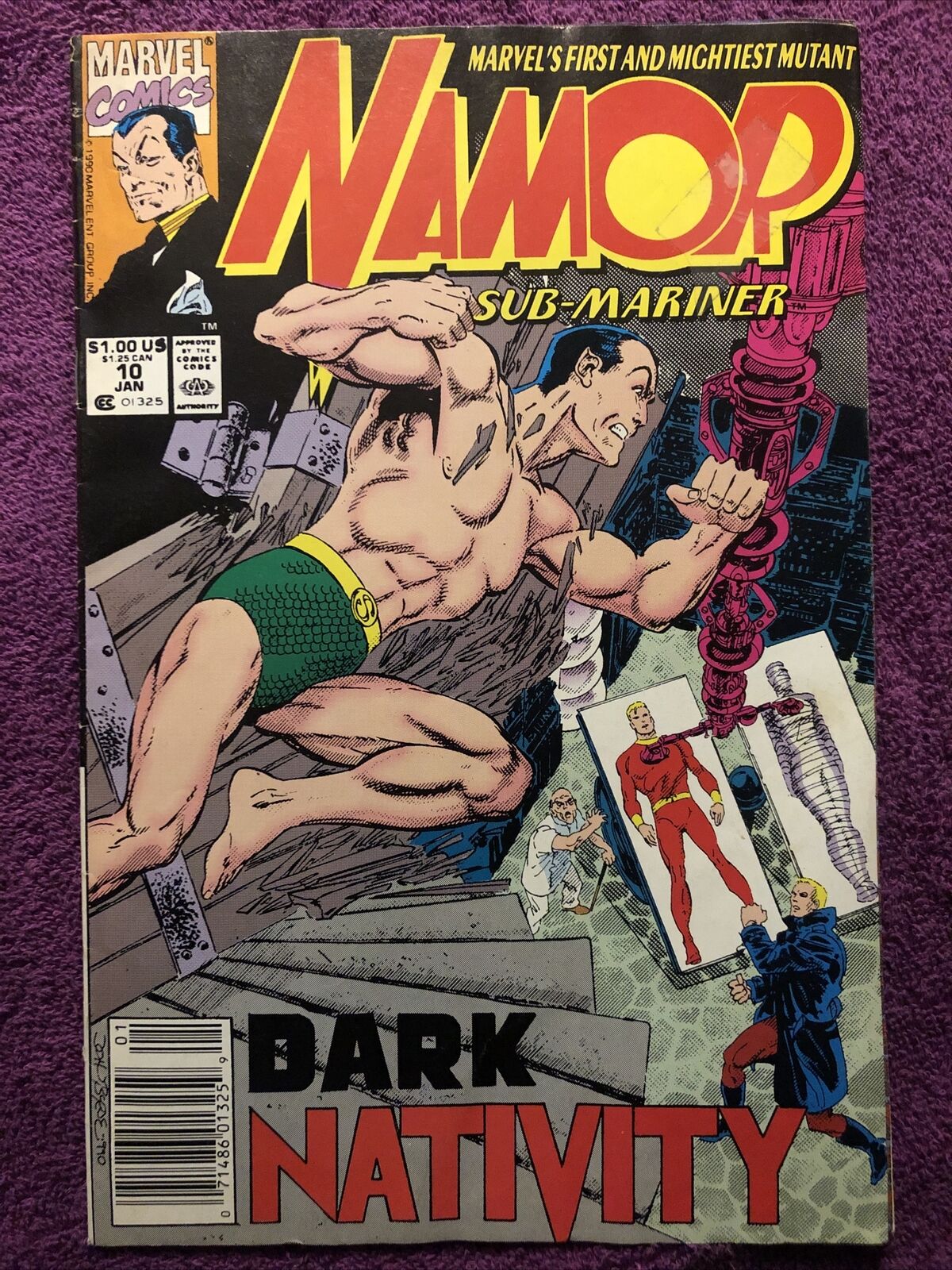 Namor the Sub-Mariner #10 Comic Book January 1991 Marvel Comics