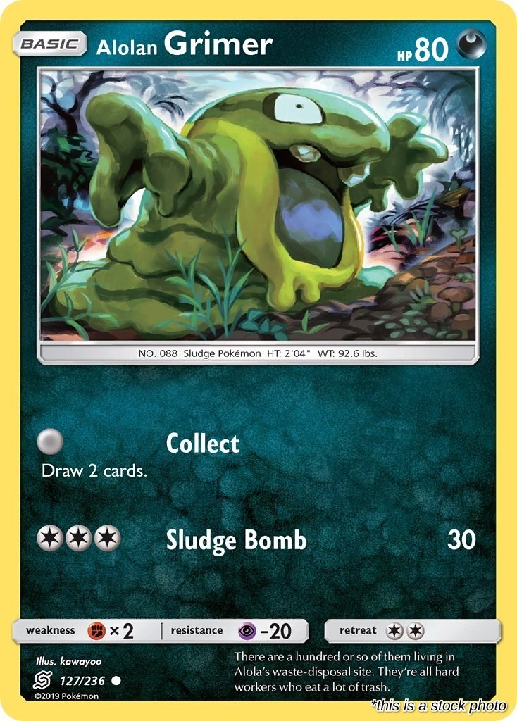 Alolan Grimer : SM11 - 127/236 Lightly Played Alolan Grimer : SM11 - 127/236 Lightly Played