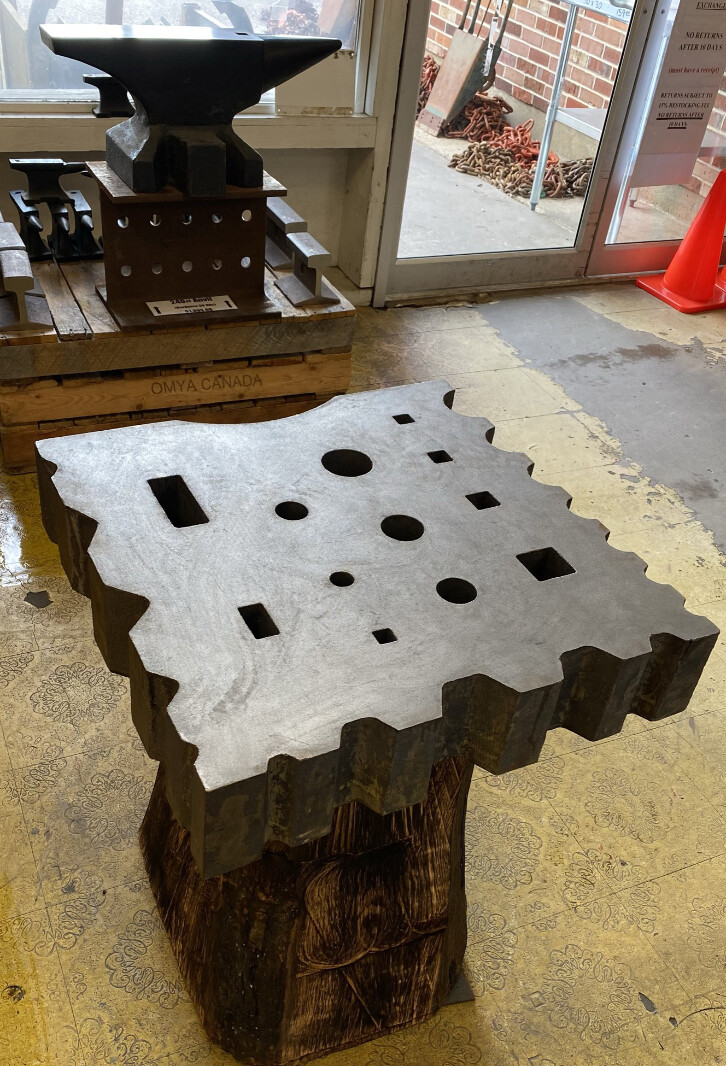 647 LB. Swage Block, 24x24x5 Ductile Iron