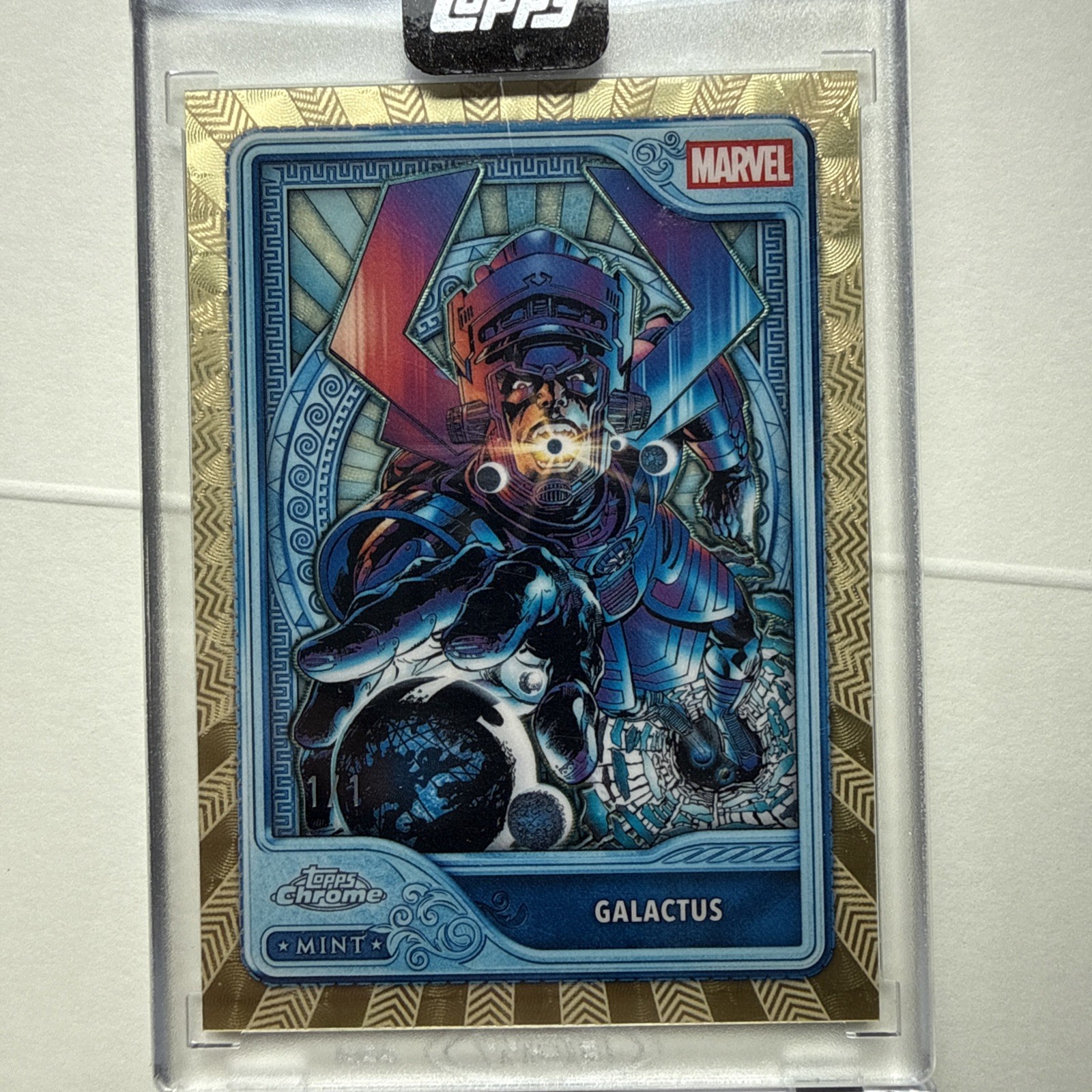 Topps 2026 Mint Marvel Galactus 1/1 In Marvel We Trust Platinum Card