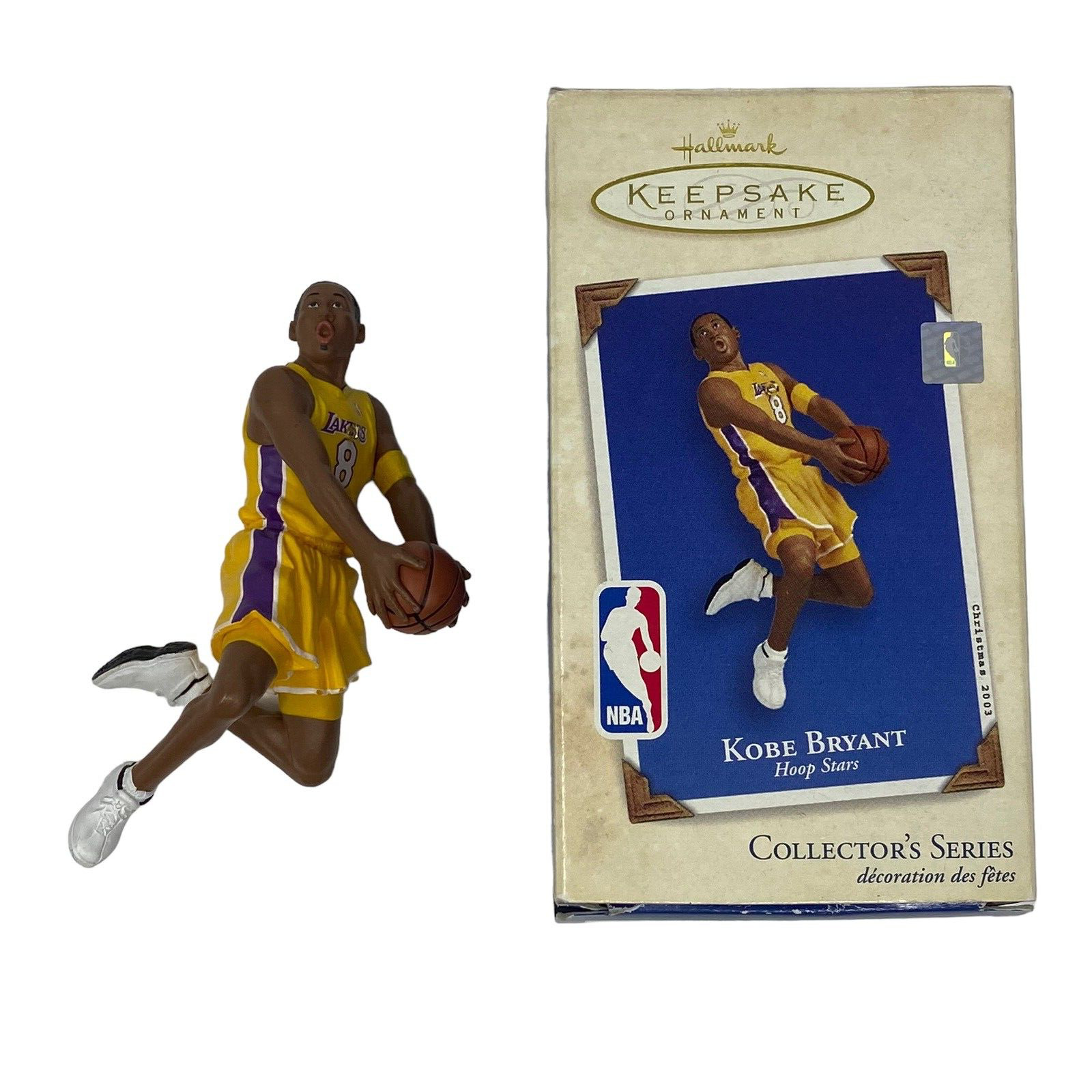 Hallmark Keepsake Ornament Kobe Bryant 2003 Collector Series LA Lakers with box