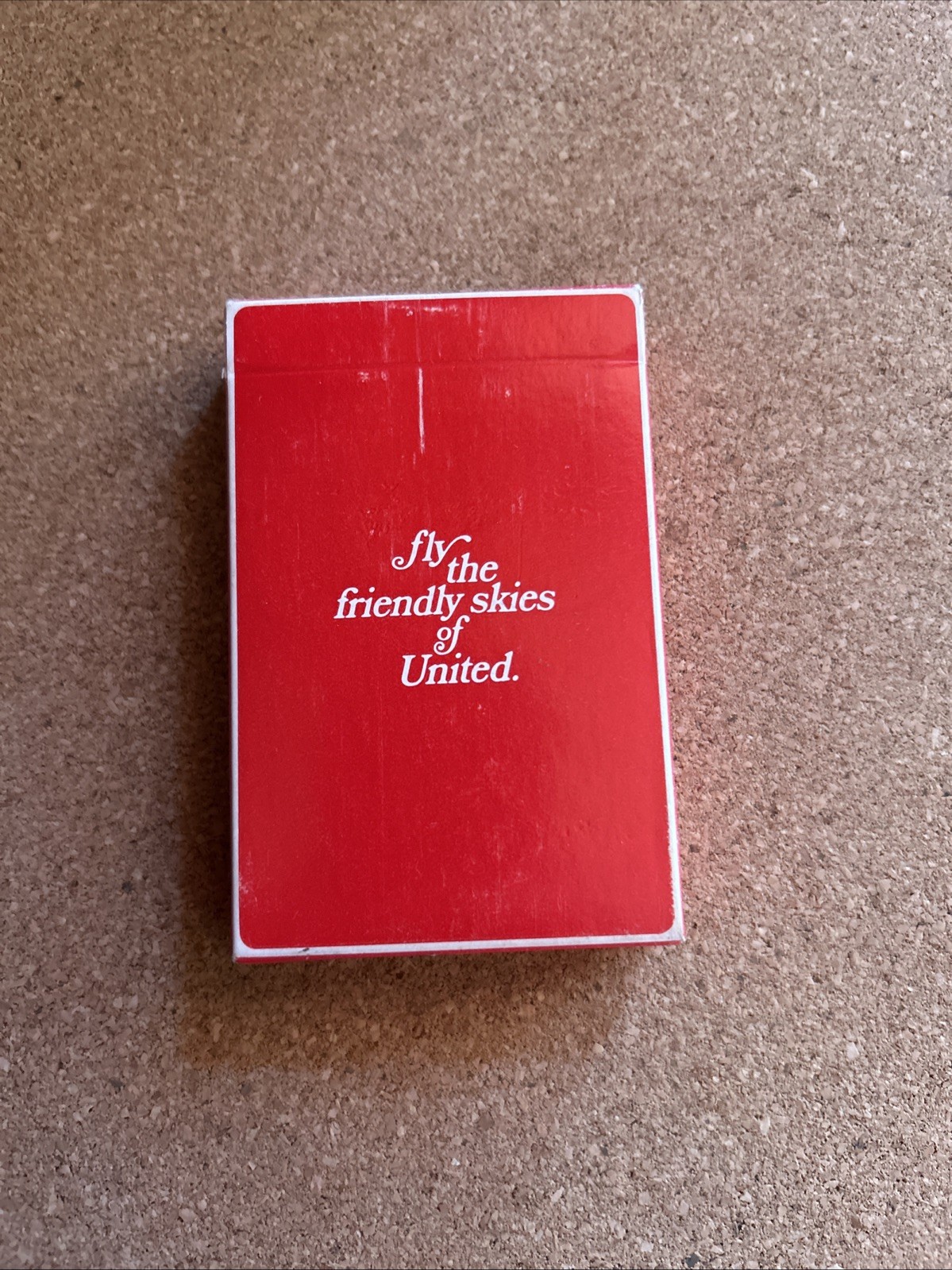 Fly The Friendly Skies Of United Playing Cards Sealed NIB. 80's. Red.