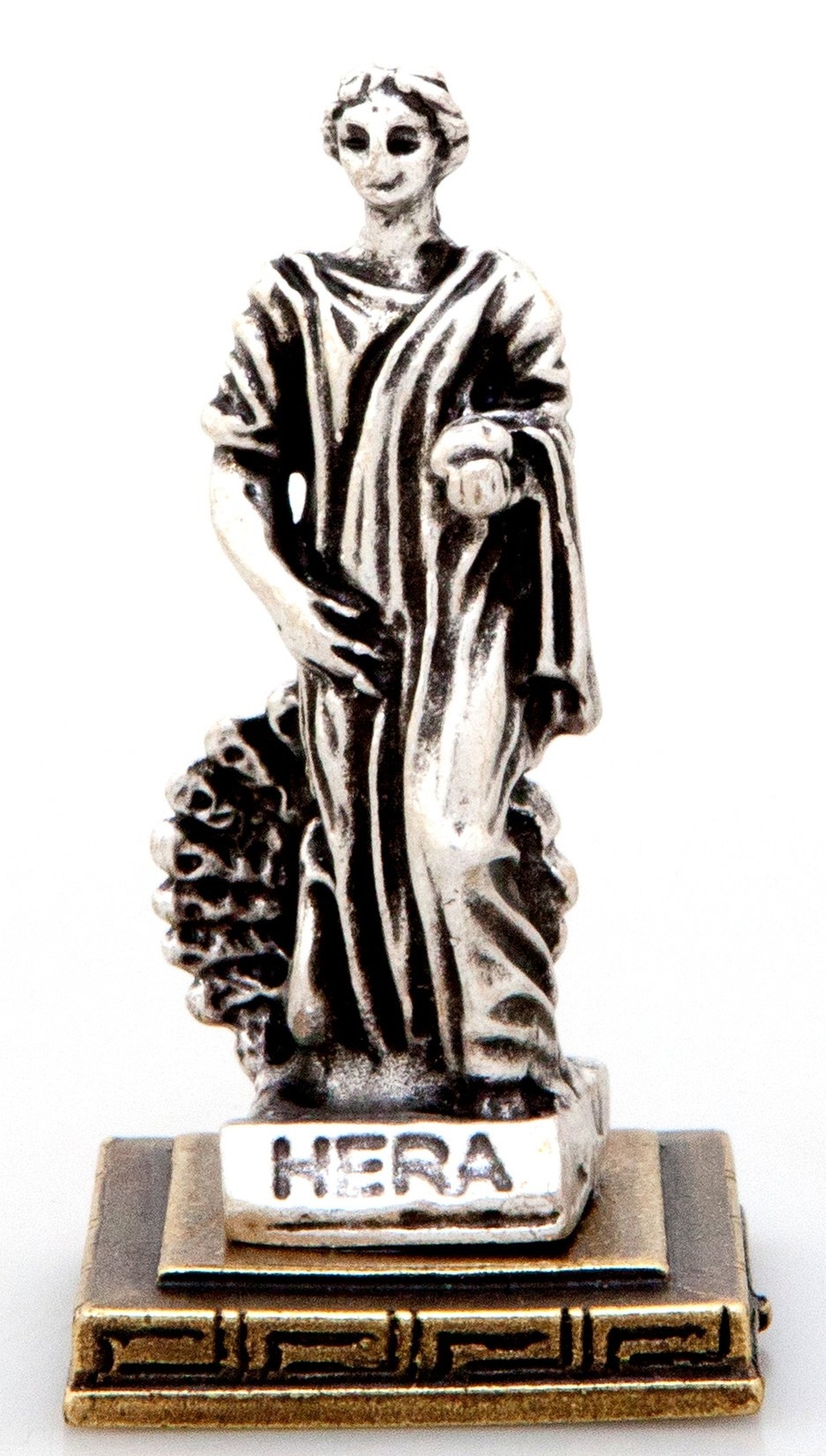 Ancient Greek Zamac Miniature Statue of Hera (1336) Ancient Greek Zamac Miniature Statue of Hera (1336)