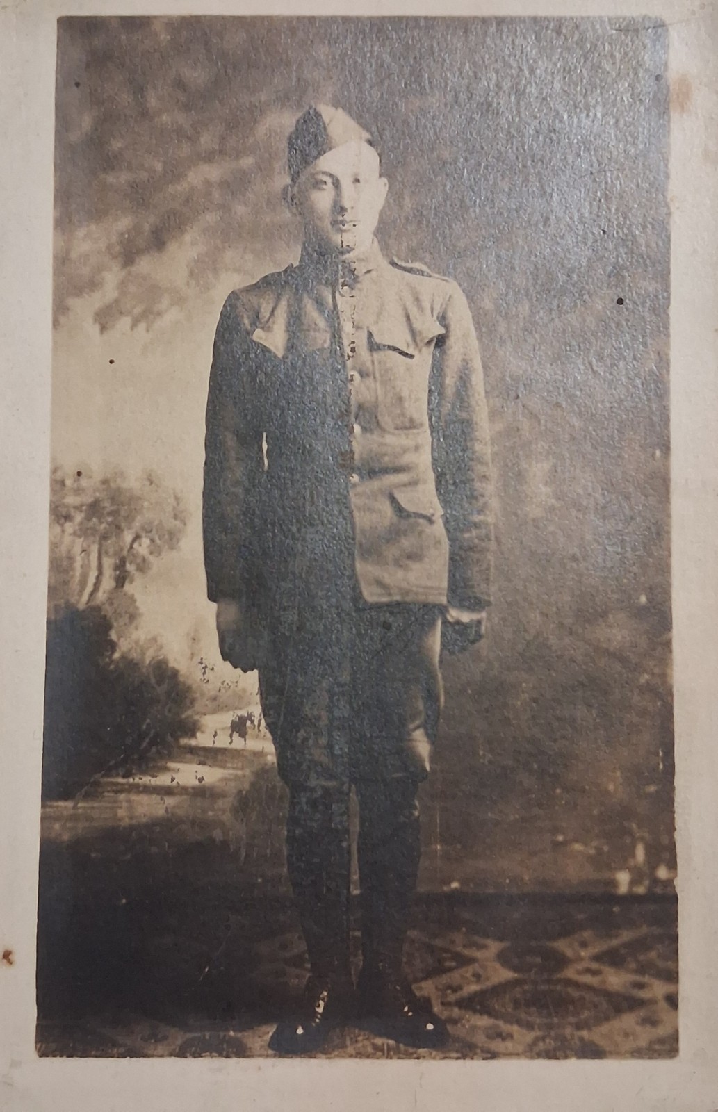 WWI 1918 US Army Soldier DOUGHBOY RPPC WWI 1918 US Army Soldier DOUGHBOY RPPC