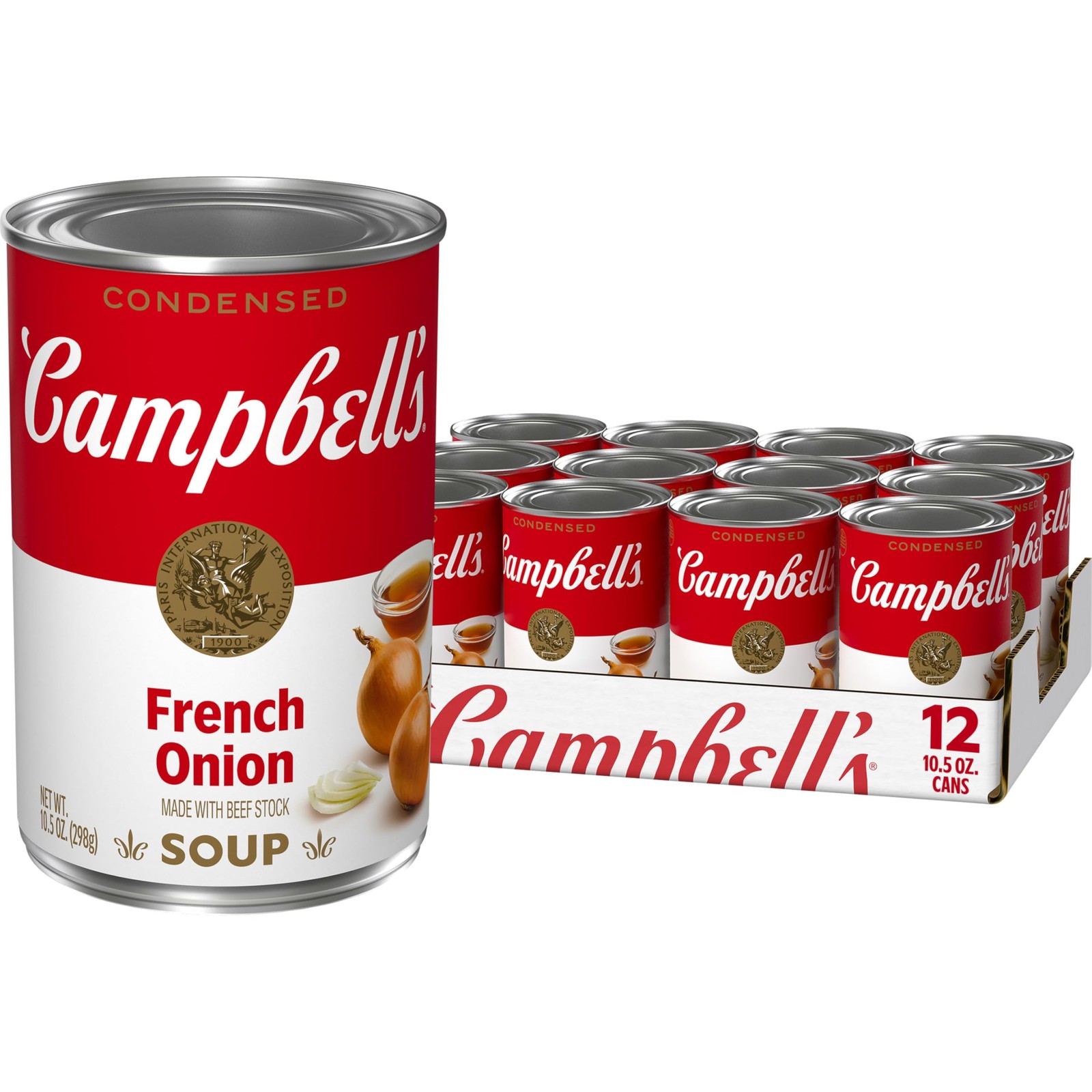 Campbell's Condensed French Onion Soup 10.5 oz Pack of 12 Cans Pantry Staple Campbell's Condensed French Onion Soup 10.5 oz Pack of 12 Cans Pantry Staple