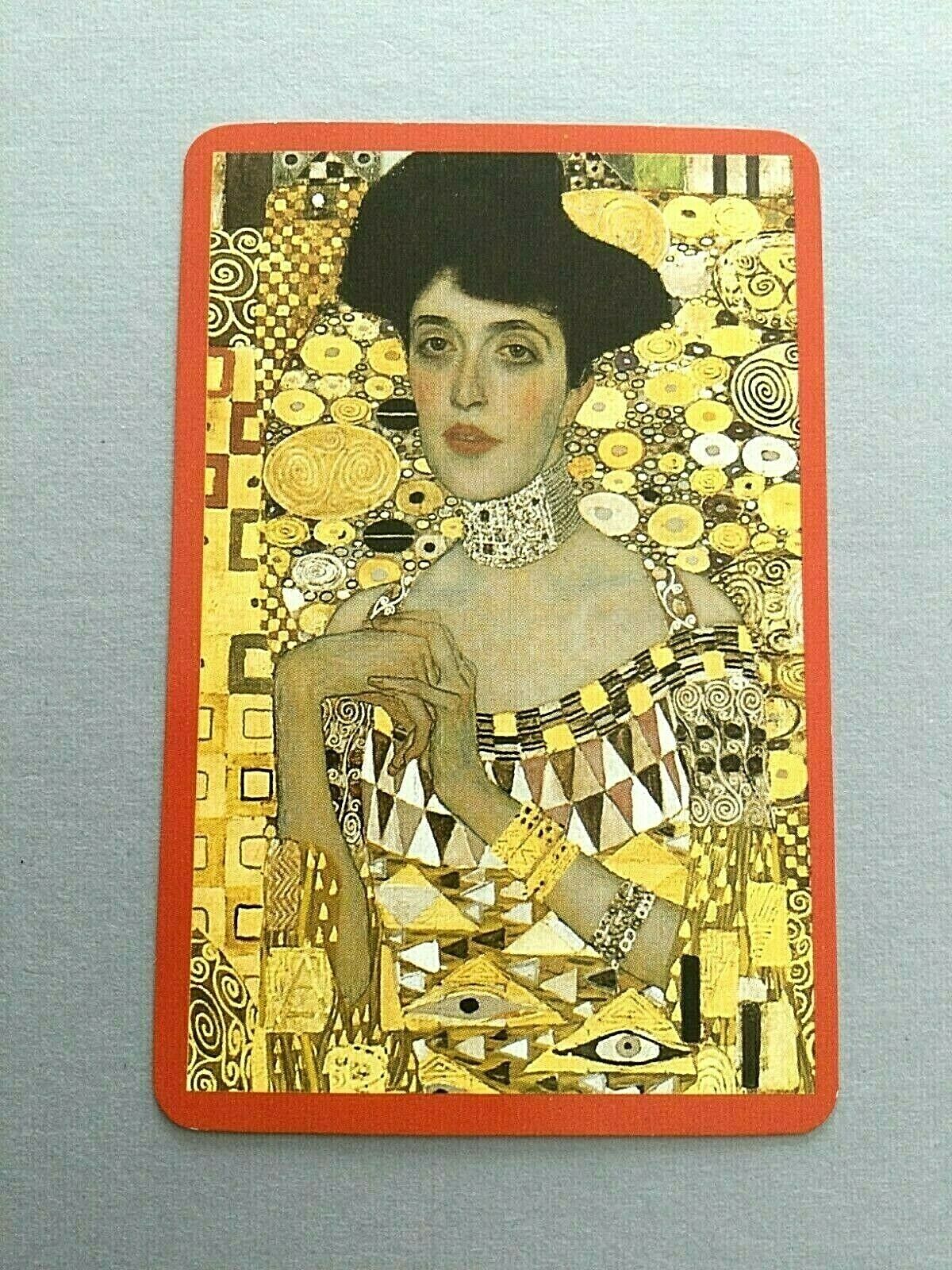 Adele Bloch-Bauer Portrait by Artist Gustav Klimt Single Swap Playing Card