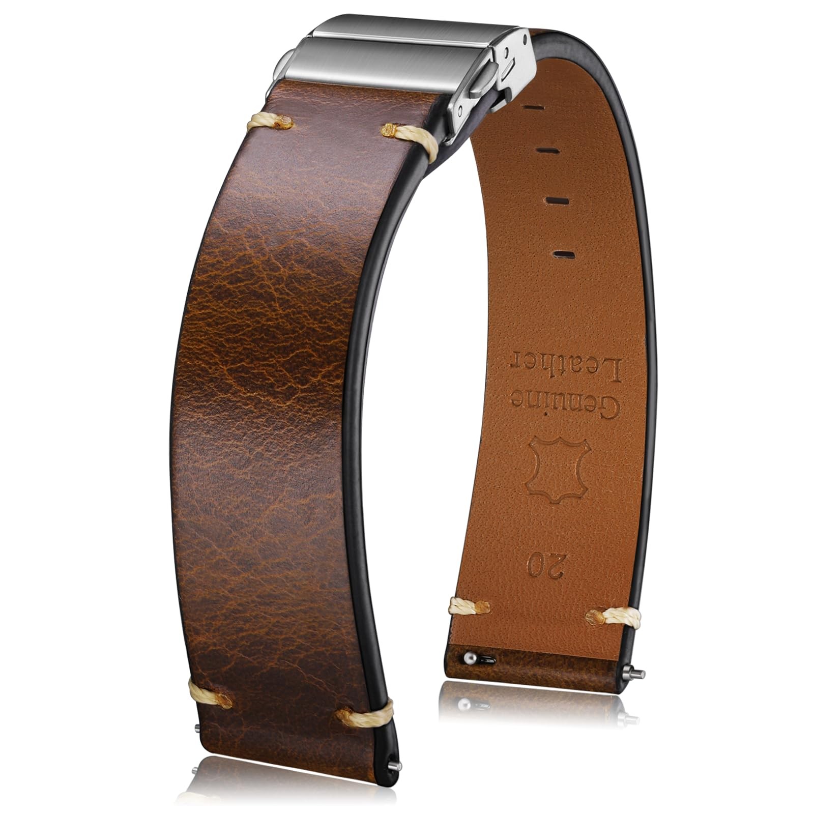 Getalia leather Watch Band Retro Oil Wax Leather,18mm 19mm 20mm 21mm 22mm Quick Getalia leather Watch Band Retro Oil Wax Leather,18mm 19mm 20mm 21mm 22mm Quick