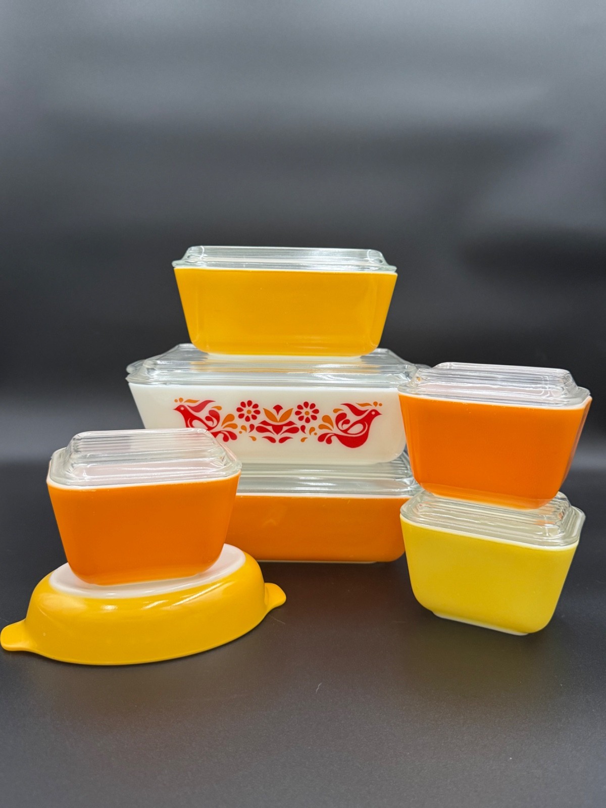 Vintage Pyrex Refrigerator Dish Lot Friendship Daisy 501 502 503 Pixie 700 Vintage Pyrex Refrigerator Dish Lot Friendship Daisy 501 502 503 Pixie 700