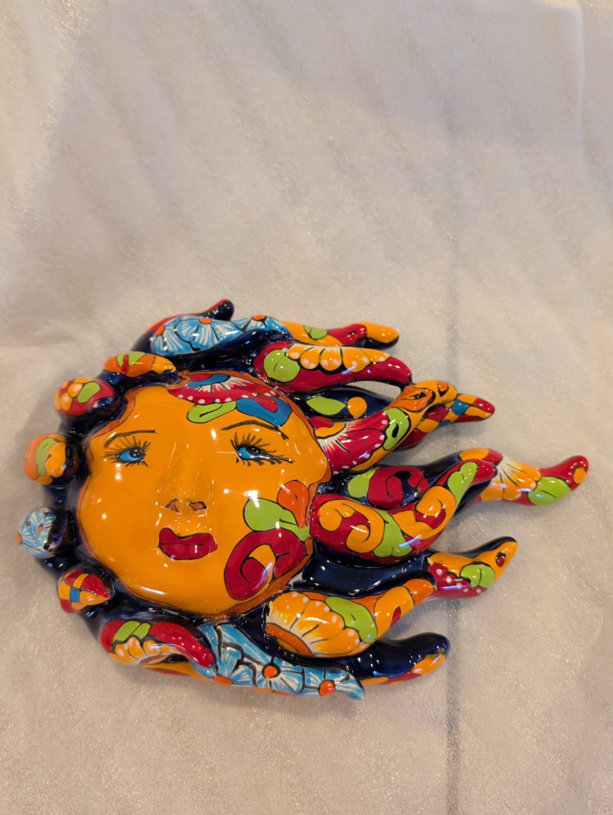 Talavera sun face, Rays in the Wind Mexican artist Gerardo Garcia Talavera sun face, Rays in the Wind Mexican artist Gerardo Garcia
