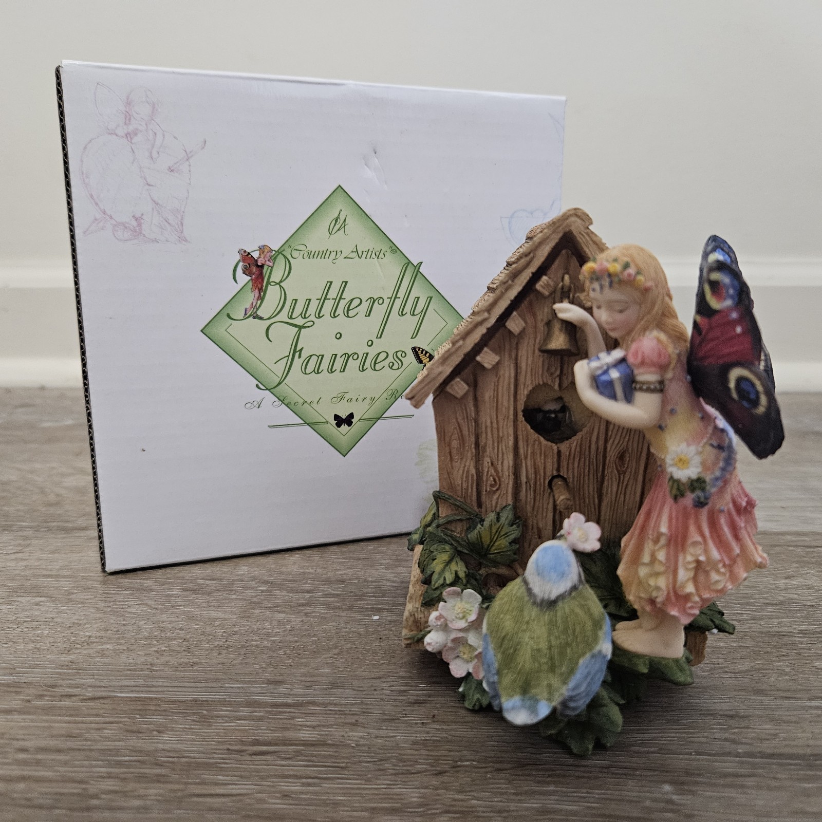 Country Artists Butterfly Fairies 04454 Bird House Keepsake Trinket Box NIB Country Artists Butterfly Fairies 04454 Bird House Keepsake Trinket Box NIB