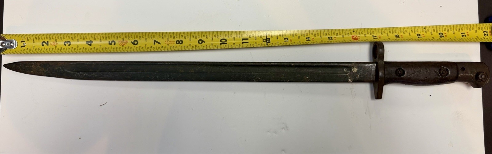 British Pattern 1907 SMLE bayonet, Manufactured August 1916 WWII