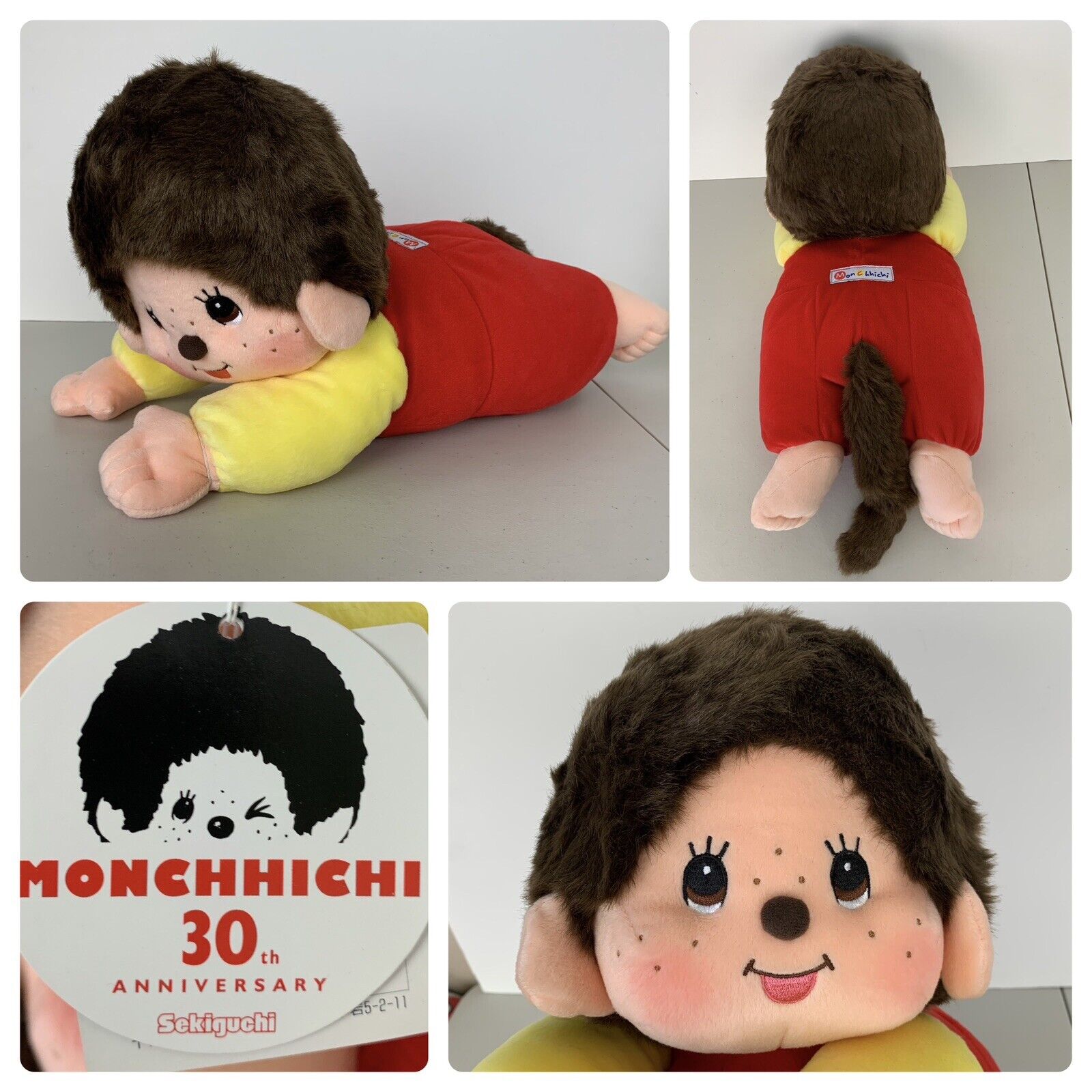 Sekiguchi Monchhichi Monchichi 30th Anniversary Baby Monkey Plush 17”