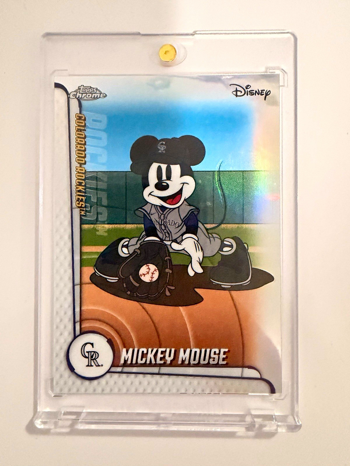 2025 Topps Chrome Disney Mickey Mouse Colorado Rockies MLBA-5 2025 Topps Chrome Disney Mickey Mouse Colorado Rockies MLBA-5