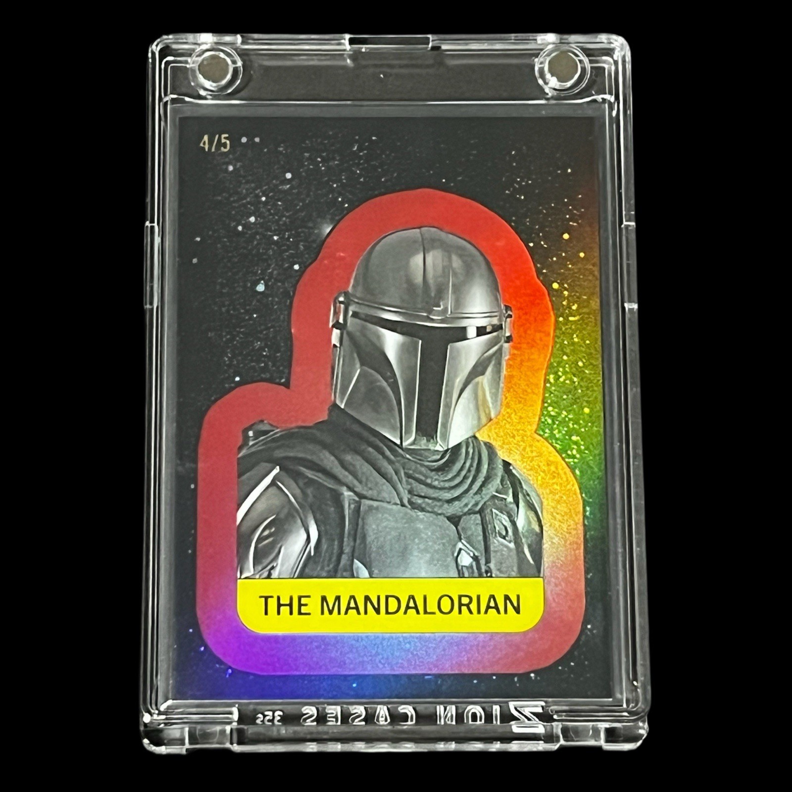 2025 Topps Star Wars Meiyo THE MANDALORIAN Chrome Sticker RED Refractor #4/5 2025 Topps Star Wars Meiyo THE MANDALORIAN Chrome Sticker RED Refractor #4/5