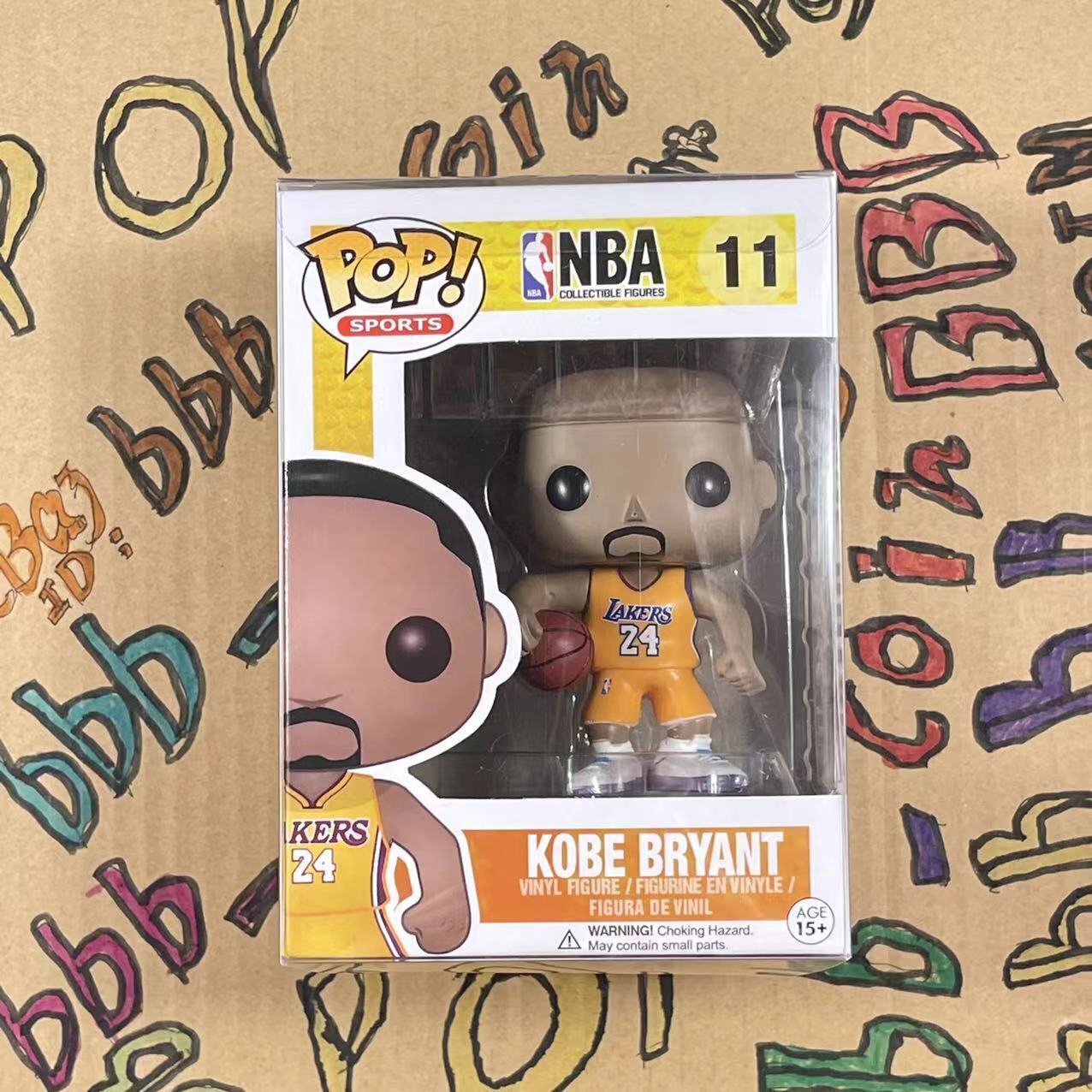Funko Pop！Kobe Bryant #11 Yellow Jersey Retired Vaulted “MINT” - With Protector
