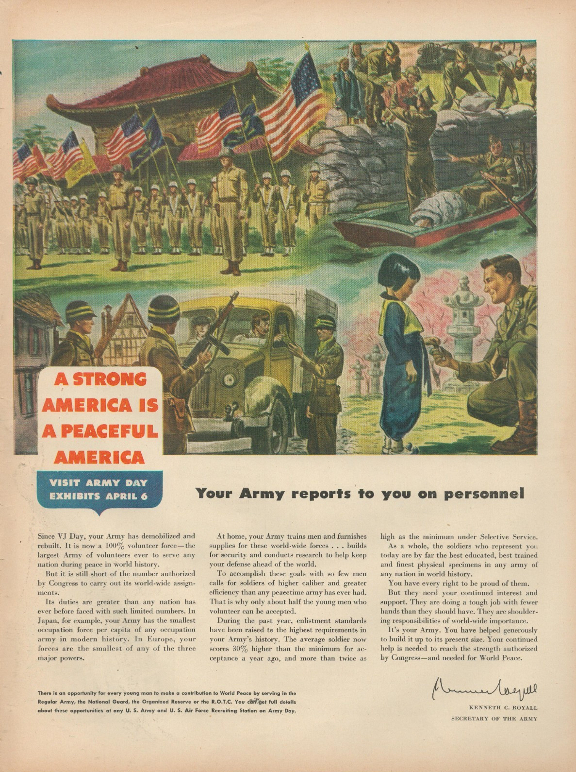 1948 Visit Army Day Exhibits April 6 Reports To You On Personnel Print Ad 1948 Visit Army Day Exhibits April 6 Reports To You On Personnel Print Ad