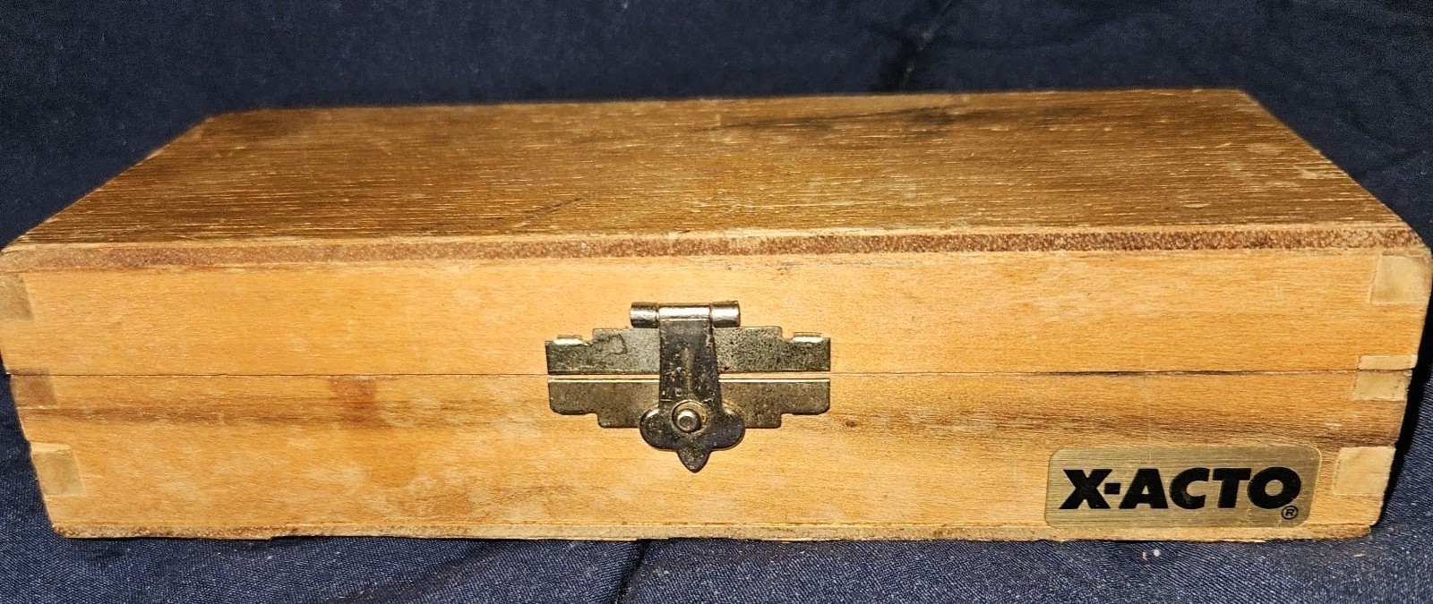VINTAGE X-Acto Knife Set with Blades in Original Wood BOX EXACTO BLADE WOOD BOX VINTAGE X-Acto Knife Set with Blades in Original Wood BOX EXACTO BLADE WOOD BOX