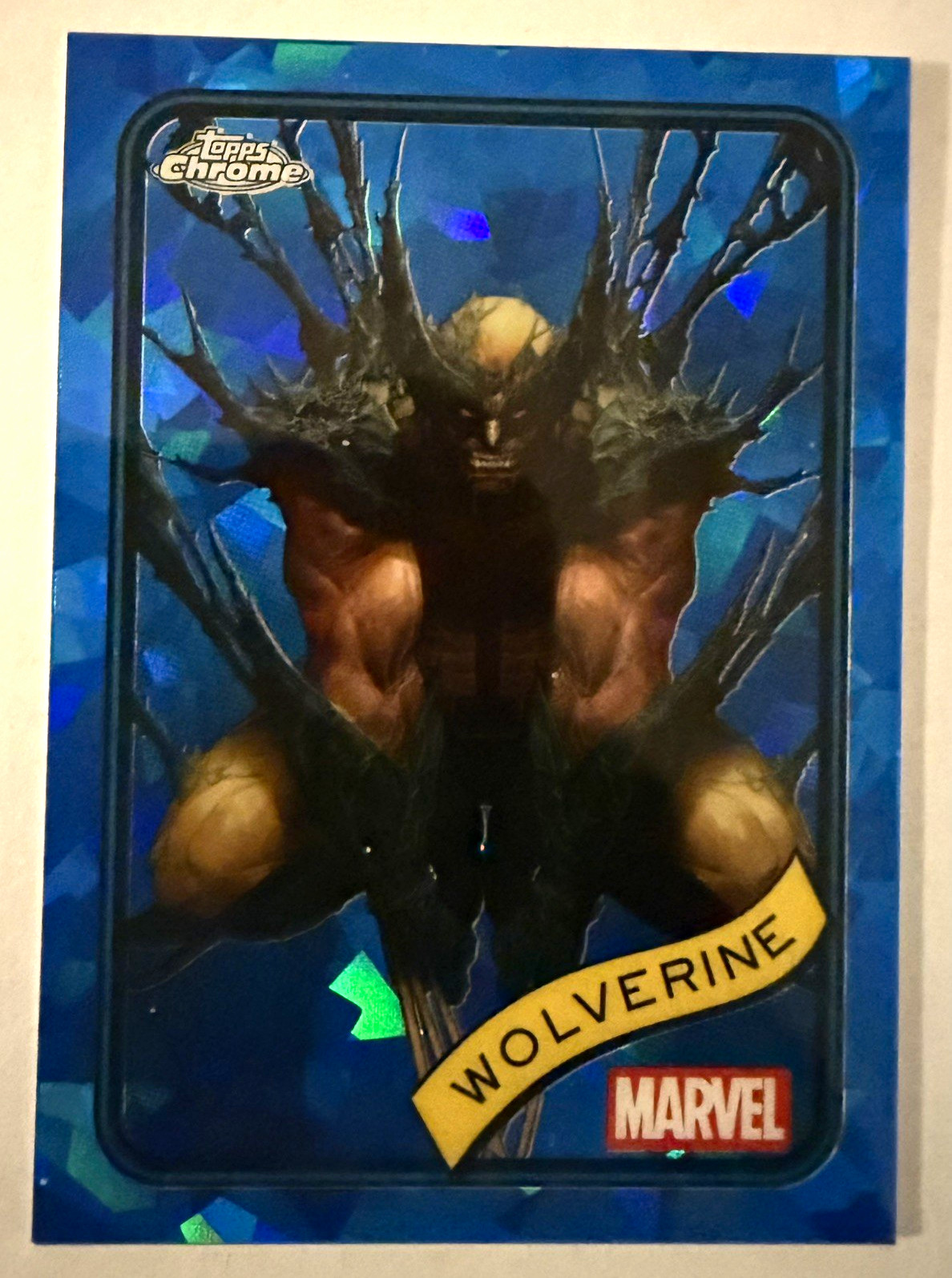 2025 Topps Chrome Sapphire Marvel #103 Wolverine Comics 2025 Topps Chrome Sapphire Marvel #103 Wolverine Comics