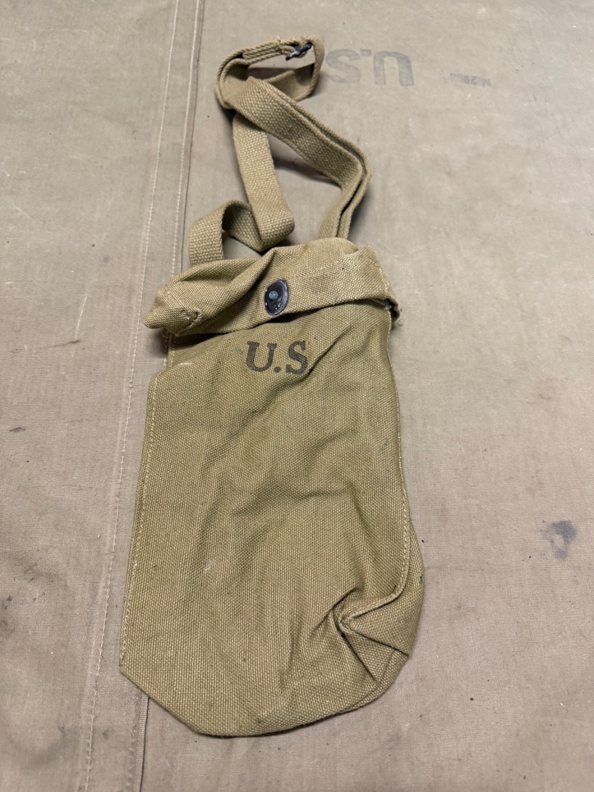 ORIGINAL WWII US ARMY INFANTRY M1 30RD STICK AMMO CARRY BAG-GB MFG CO INC, 1943 ORIGINAL WWII US ARMY INFANTRY M1 30RD STICK AMMO CARRY BAG-GB MFG CO INC, 1943