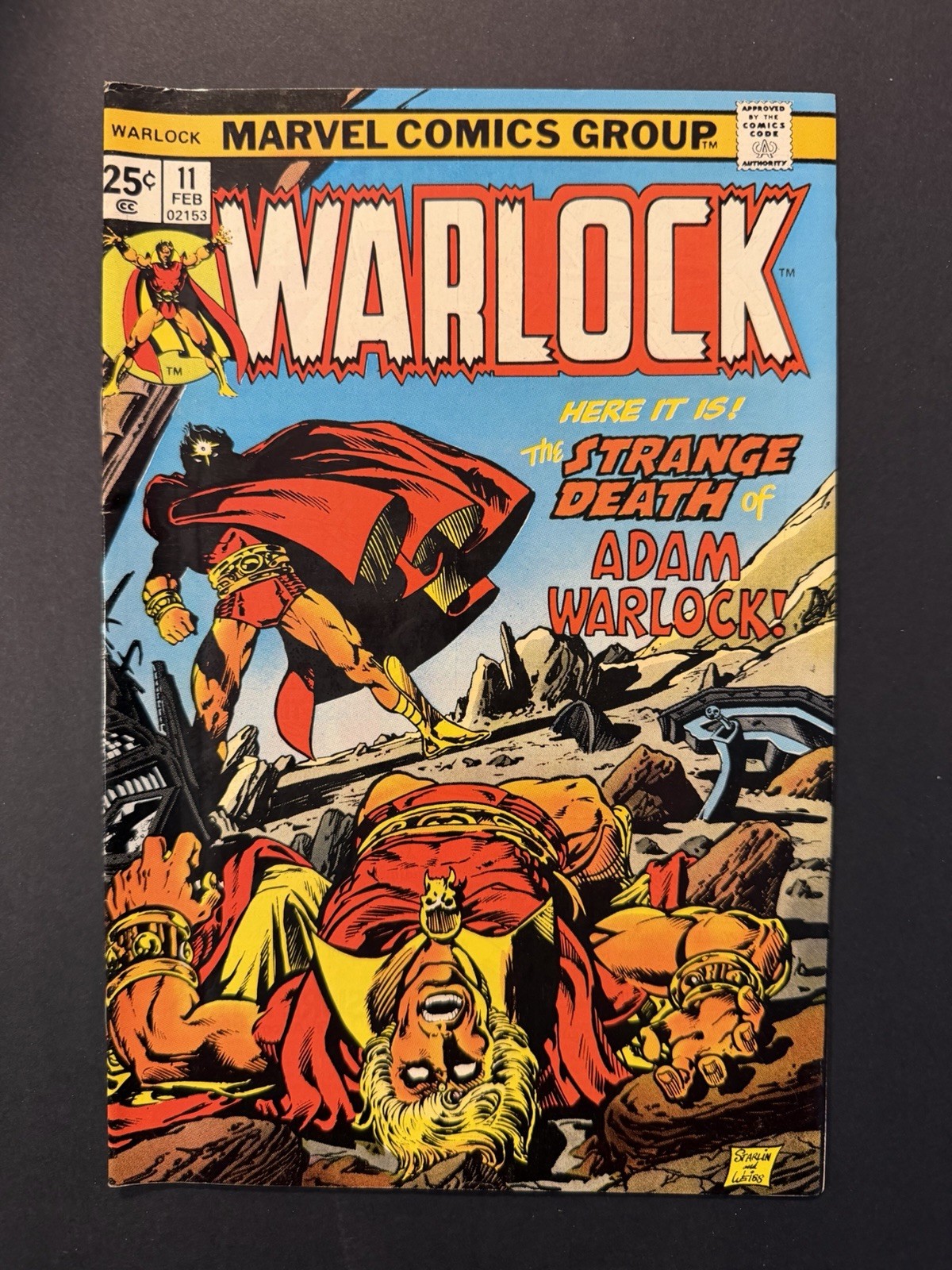 Warlock #11 1976 KEY 1st Full In-Betweener Death Magus Starlin VF+ 8.5