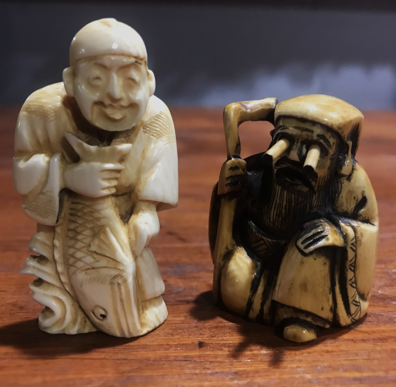 2 Vintage Japenese Figurines 2 Vintage Japenese Figurines