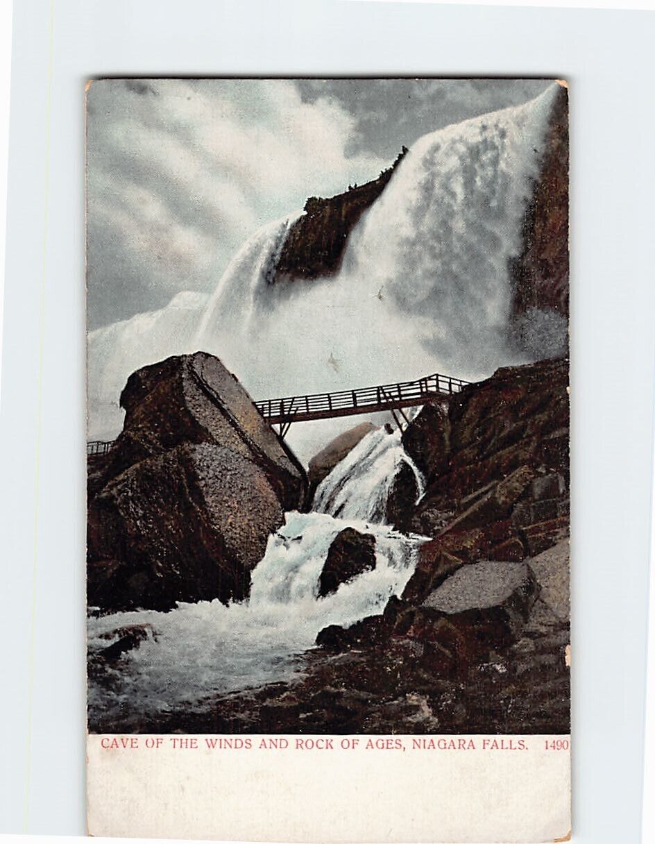 Postcard Cave of the Winds & Rock of Ages Niagara Falls New York USA