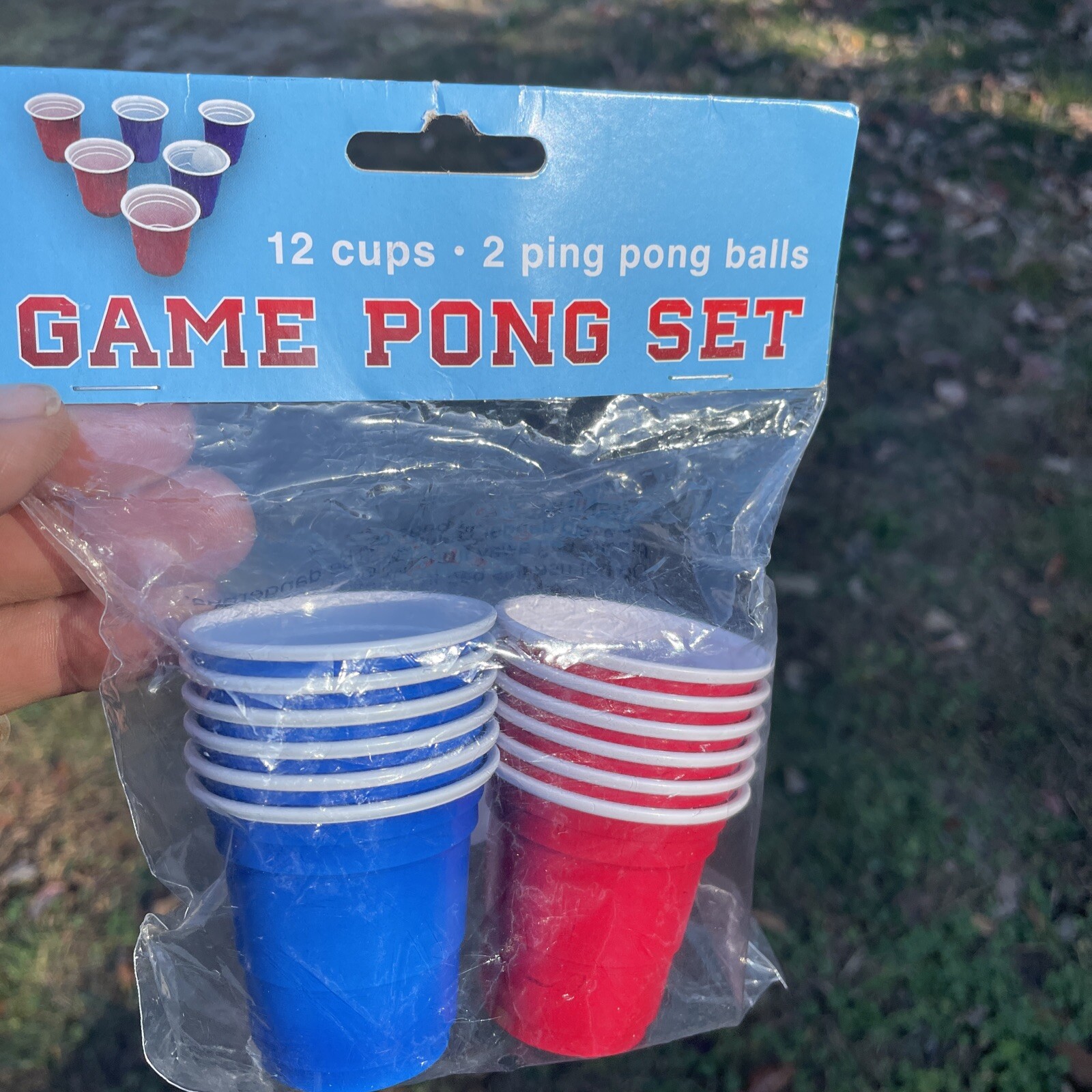 Brand New Drinking Game Pong Set 12 Cups 2 Ping Pong Balls Beer FUN NEW❤️blt10m4 Brand New Drinking Game Pong Set 12 Cups 2 Ping Pong Balls Beer FUN NEW❤️blt10m4