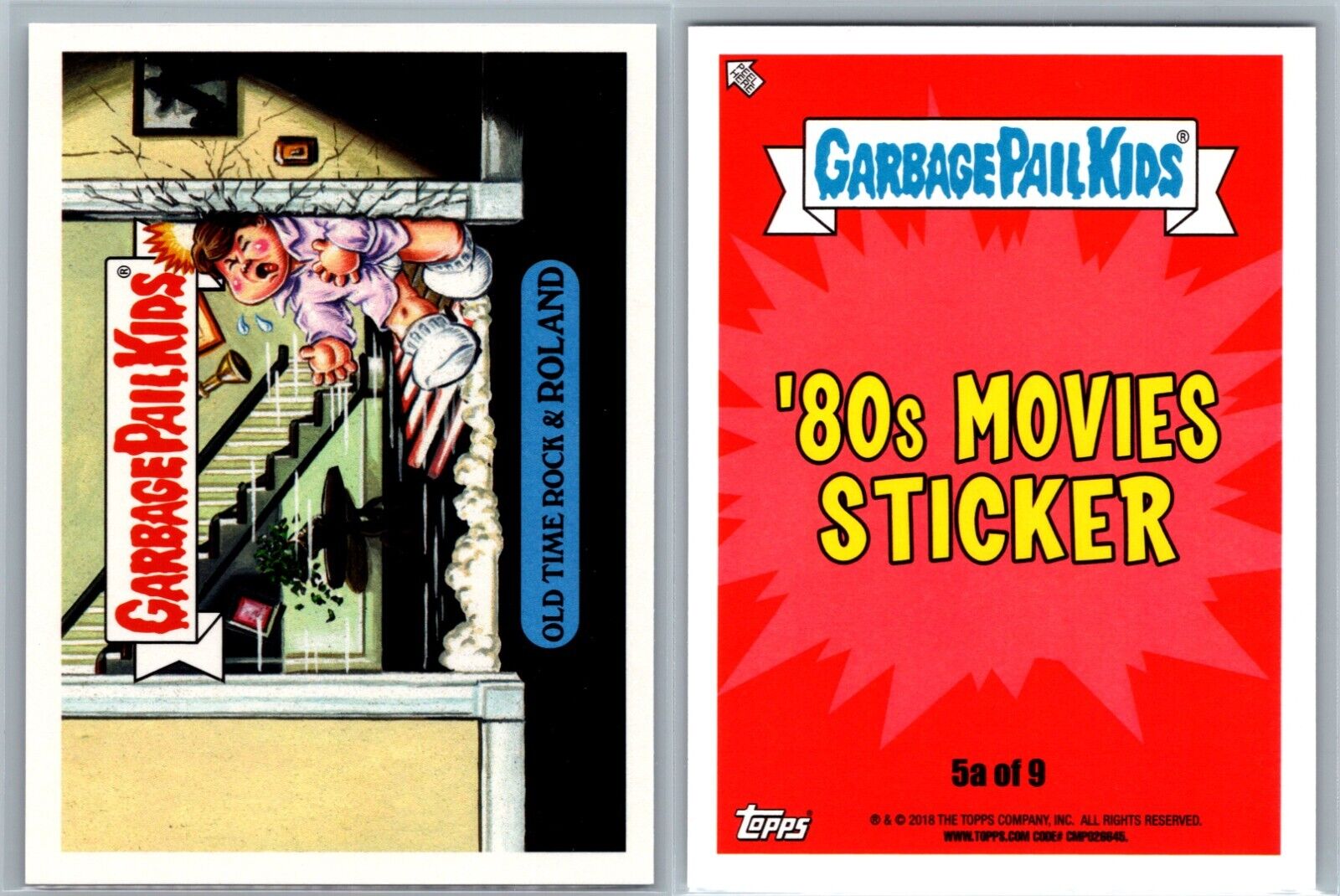 Tom Cruise Risky Business Garbage Pail Kids Spoof Card 80\'s Movies Sticker