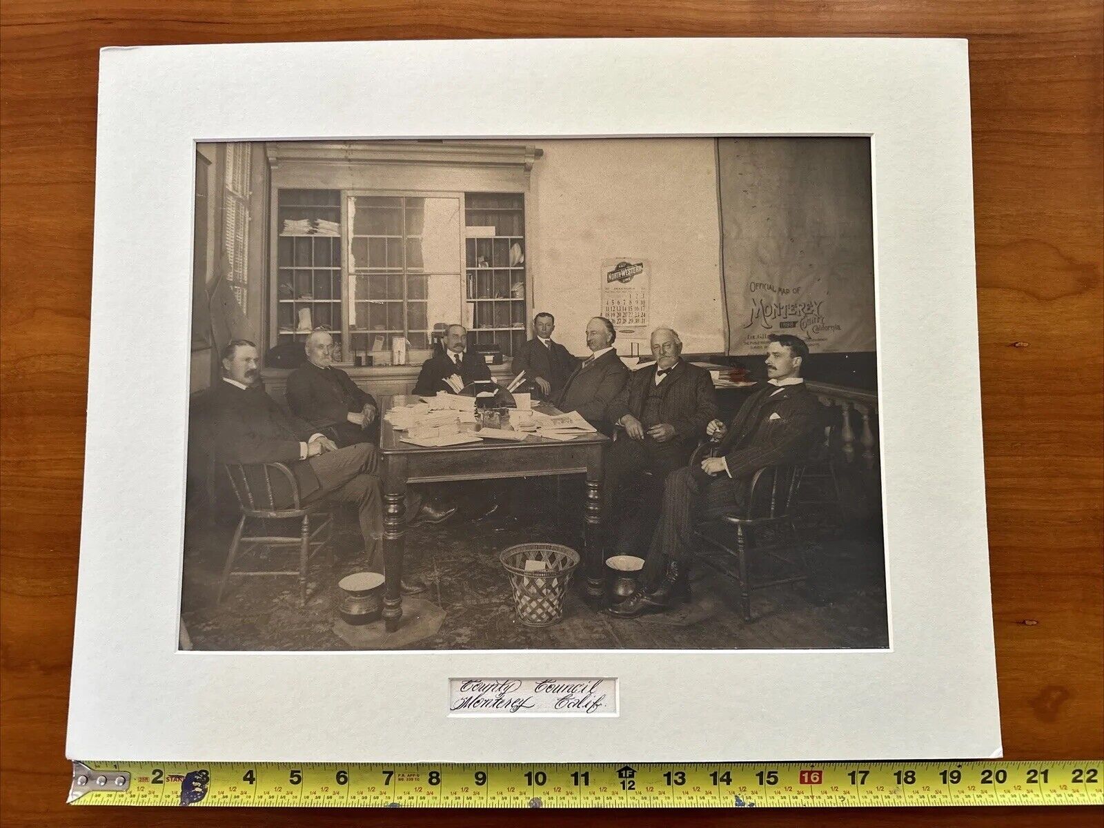 Monterey CA Vintage Andrew Hill Photograph County Council 1904