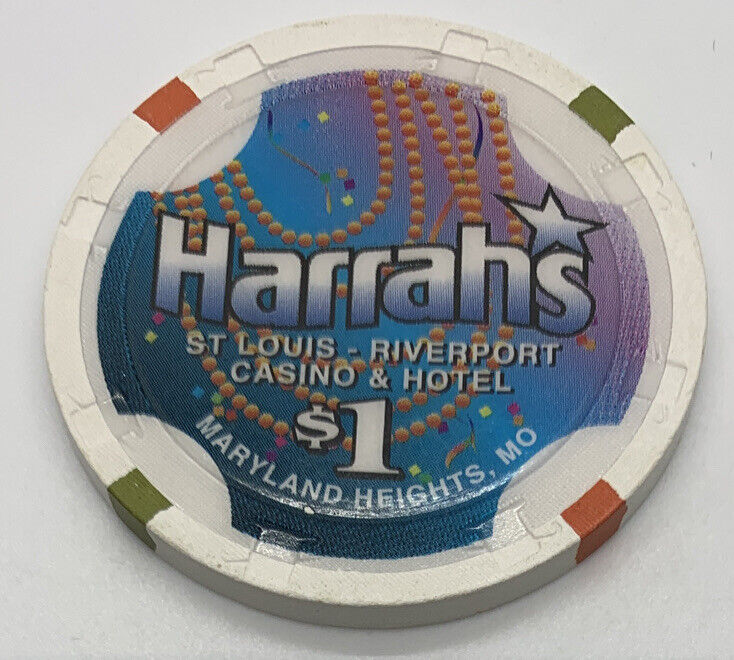 Harrah's Riverport - $1 Casino Chip - Maryland Heights, MO CG001835 1997