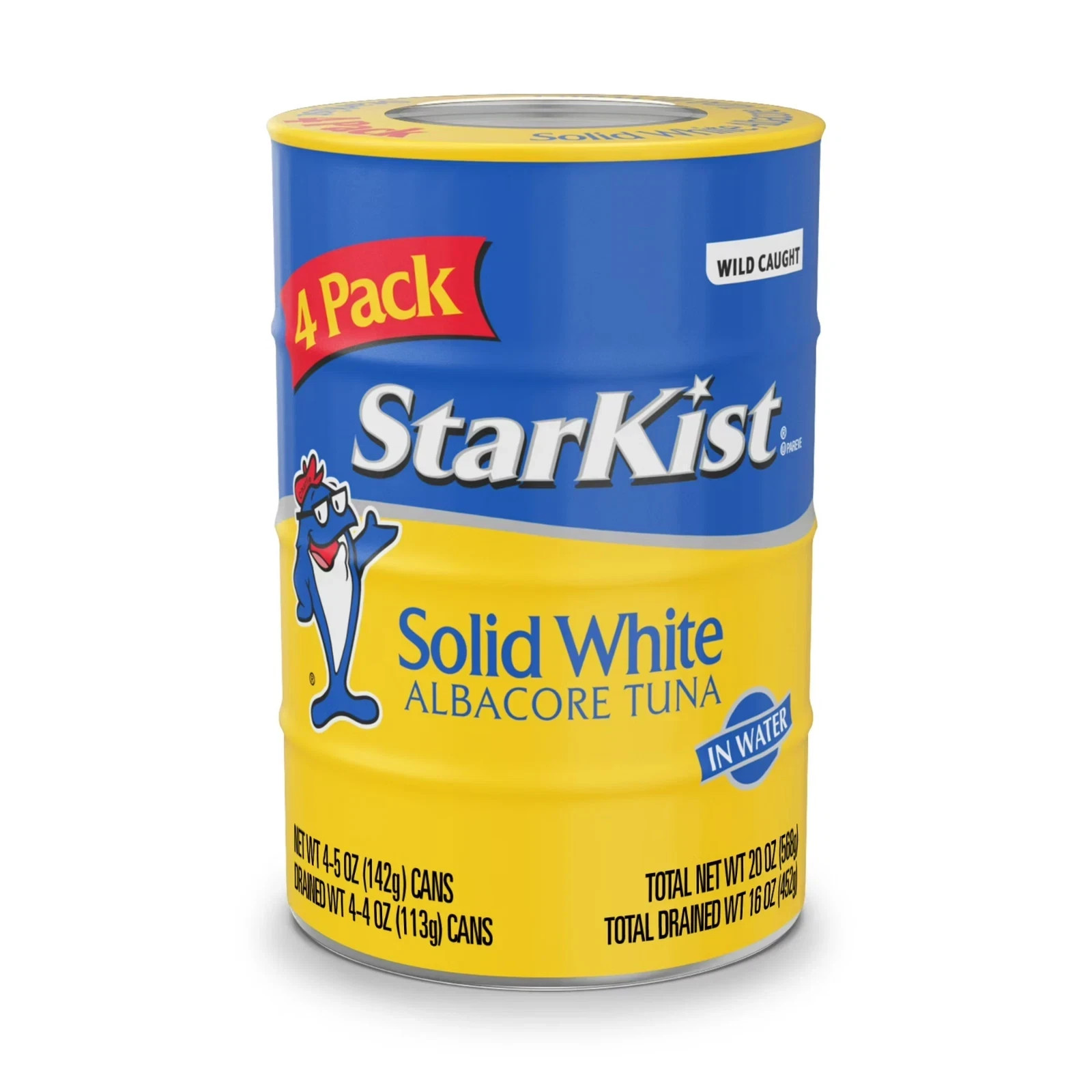 Starkist Solid White Albacore Tuna In Water 25% Less Sodium, 5 oz, 4 Cans Starkist Solid White Albacore Tuna In Water 25% Less Sodium, 5 oz, 4 Cans