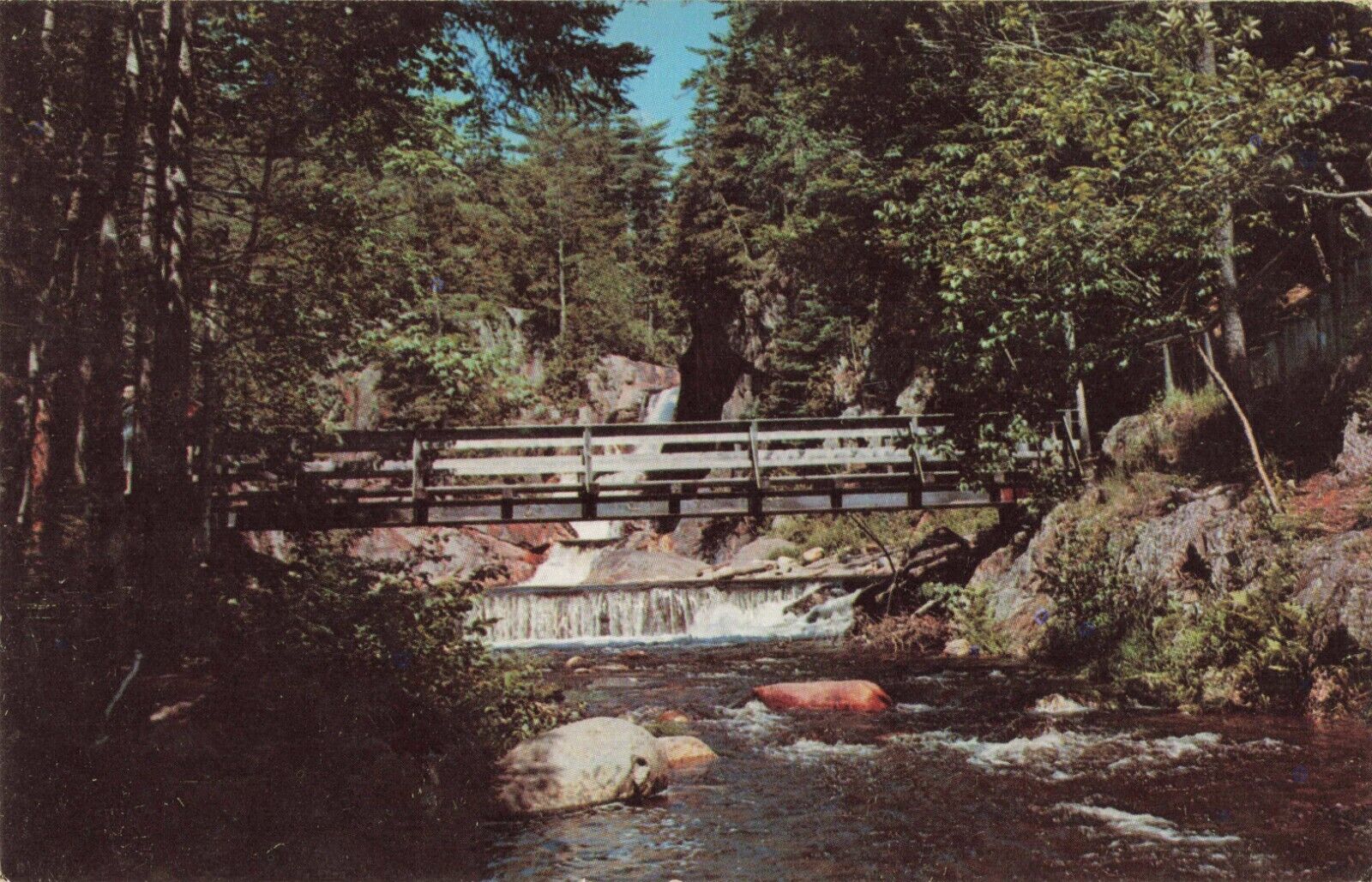 Rangeley Lakes Maine, Small\'s Falls Picnic Area, Vintage Postcard