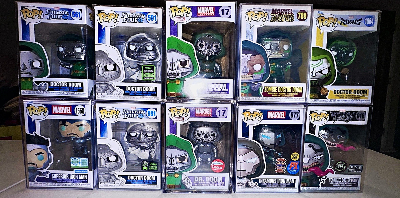 Doctor Doom Funko Pop Lot 10 #17 Fugitive Exclusive Avengers Doomsday Marvel Doctor Doom Funko Pop Lot 10 #17 Fugitive Exclusive Avengers Doomsday Marvel