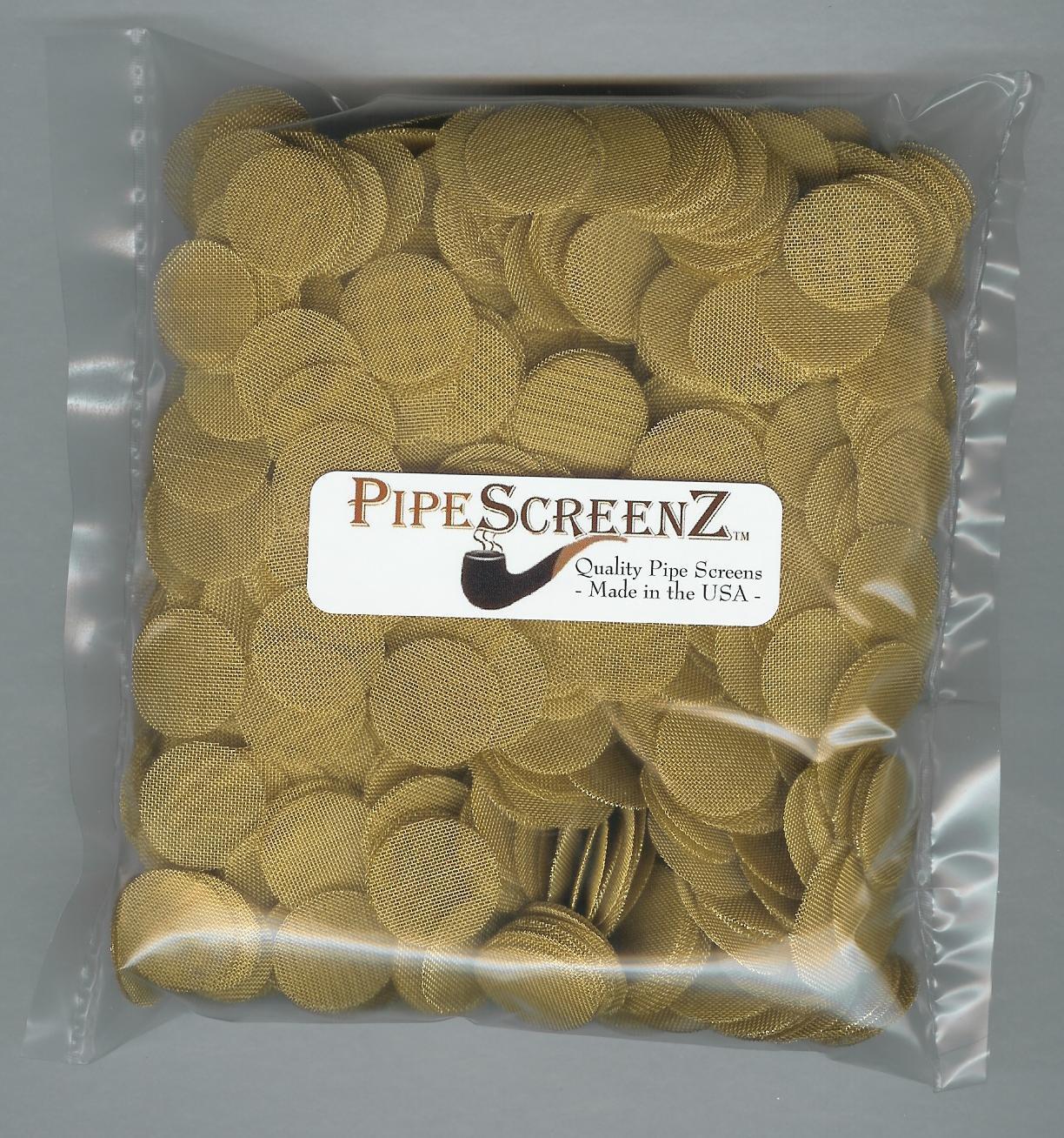 1000 Count 3/4" .750" 19mm BRASS Pipe Screens HIGHEST QUALITY - MADE IN USA 1000 Count 3/4" .750" 19mm BRASS Pipe Screens HIGHEST QUALITY - MADE IN USA