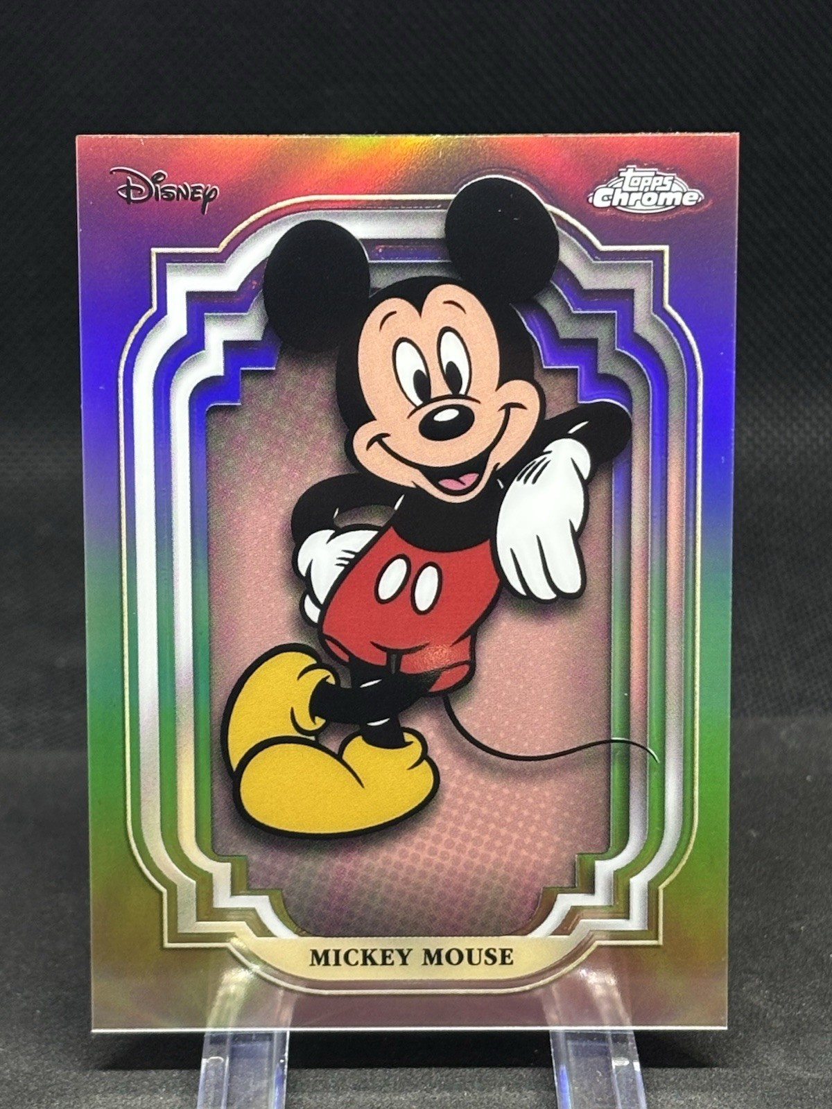 2024 Topps Chrome Mickey Mouse Refractor 1 2024 Topps Chrome Mickey Mouse Refractor 1