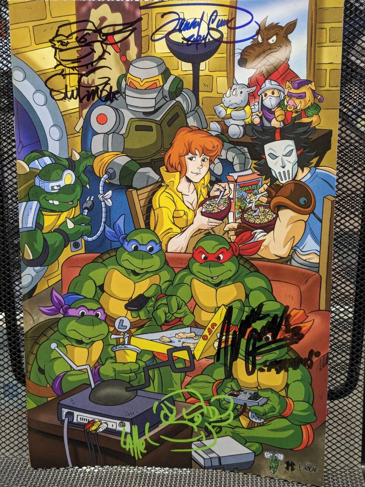 TMNT: Saturday Morning ADVENTURES #11 Nerds Assemble Con Exclusive Signed 4 X