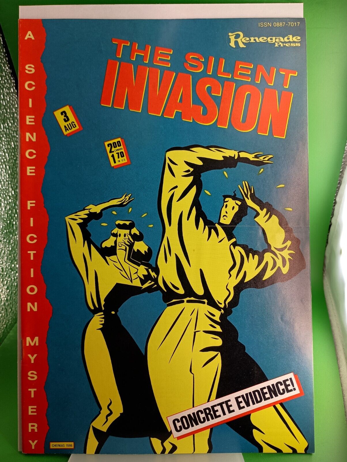 1987 Renegade Press Comics The Silent Invasion 3 Michael Cherkas Cover Artist 