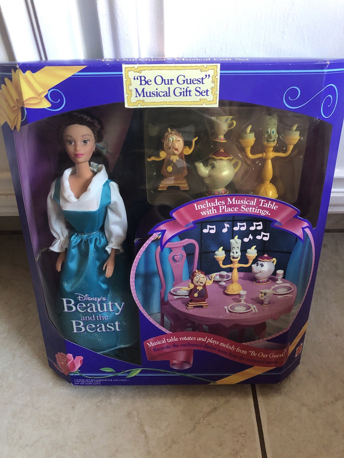 1993 Barbie Beauty And The Beast "Be Our Guest" Musical Gift Set Disney New 1993 Barbie Beauty And The Beast "Be Our Guest" Musical Gift Set Disney New