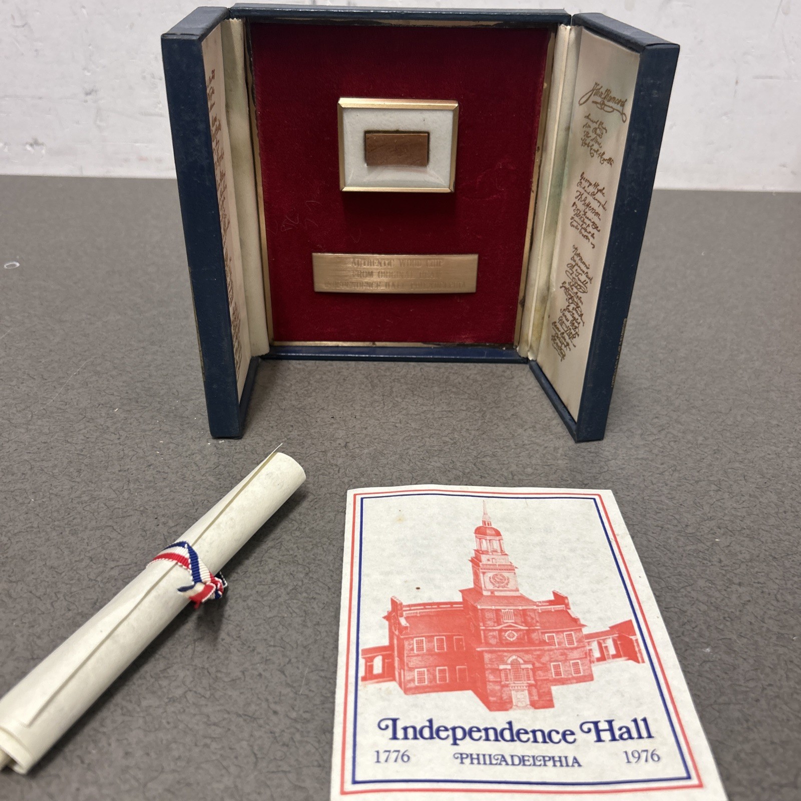 Independence Hall Authentic Wood Chip from Original Beam 1776 Philadelphia