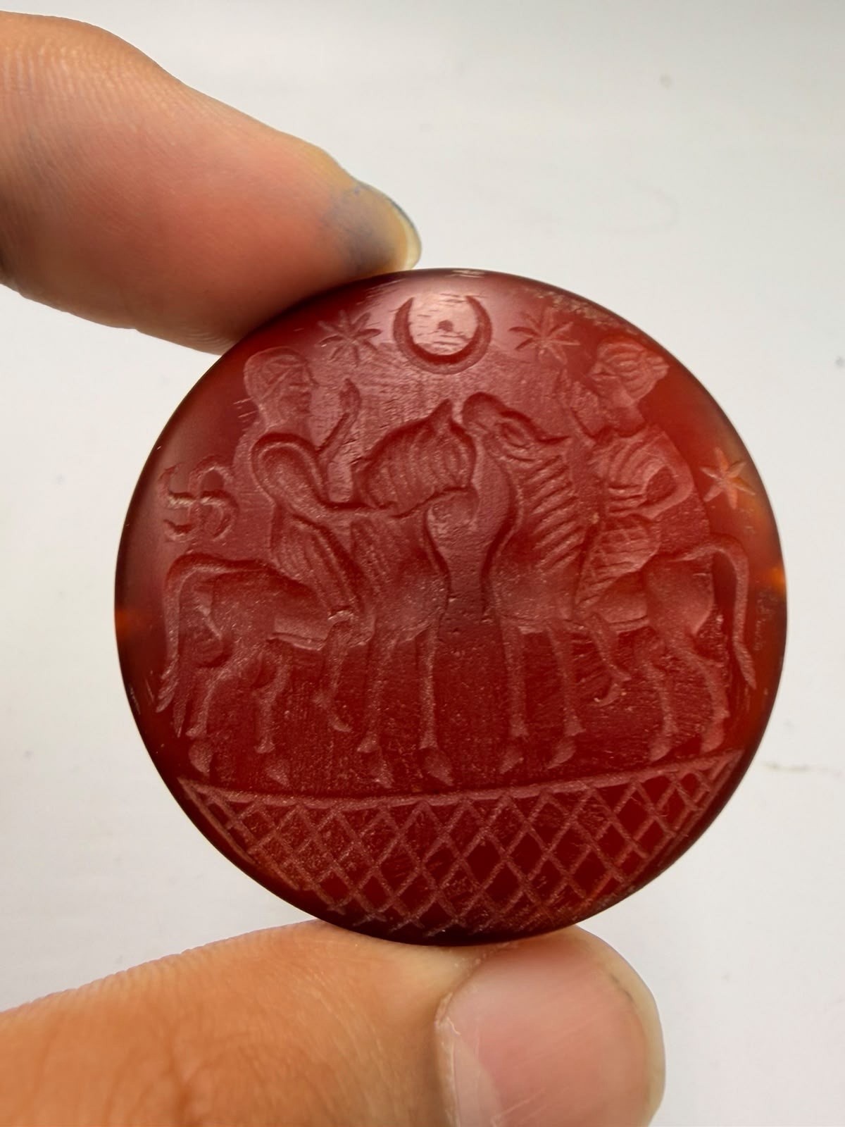 Stunning Rare Kings Roman Old Agate Seal Intaglio Stone Stamp Stunning Rare Kings Roman Old Agate Seal Intaglio Stone Stamp