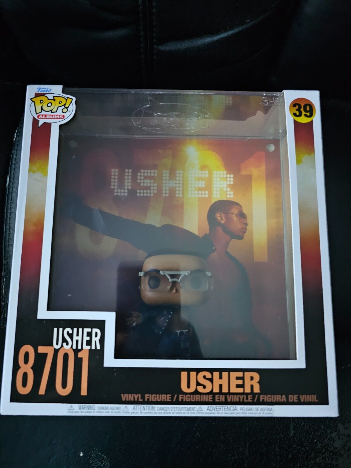 Funko Pop Album Cover with hard case: Usher #39 BRAND NEW IN BOX FAST 